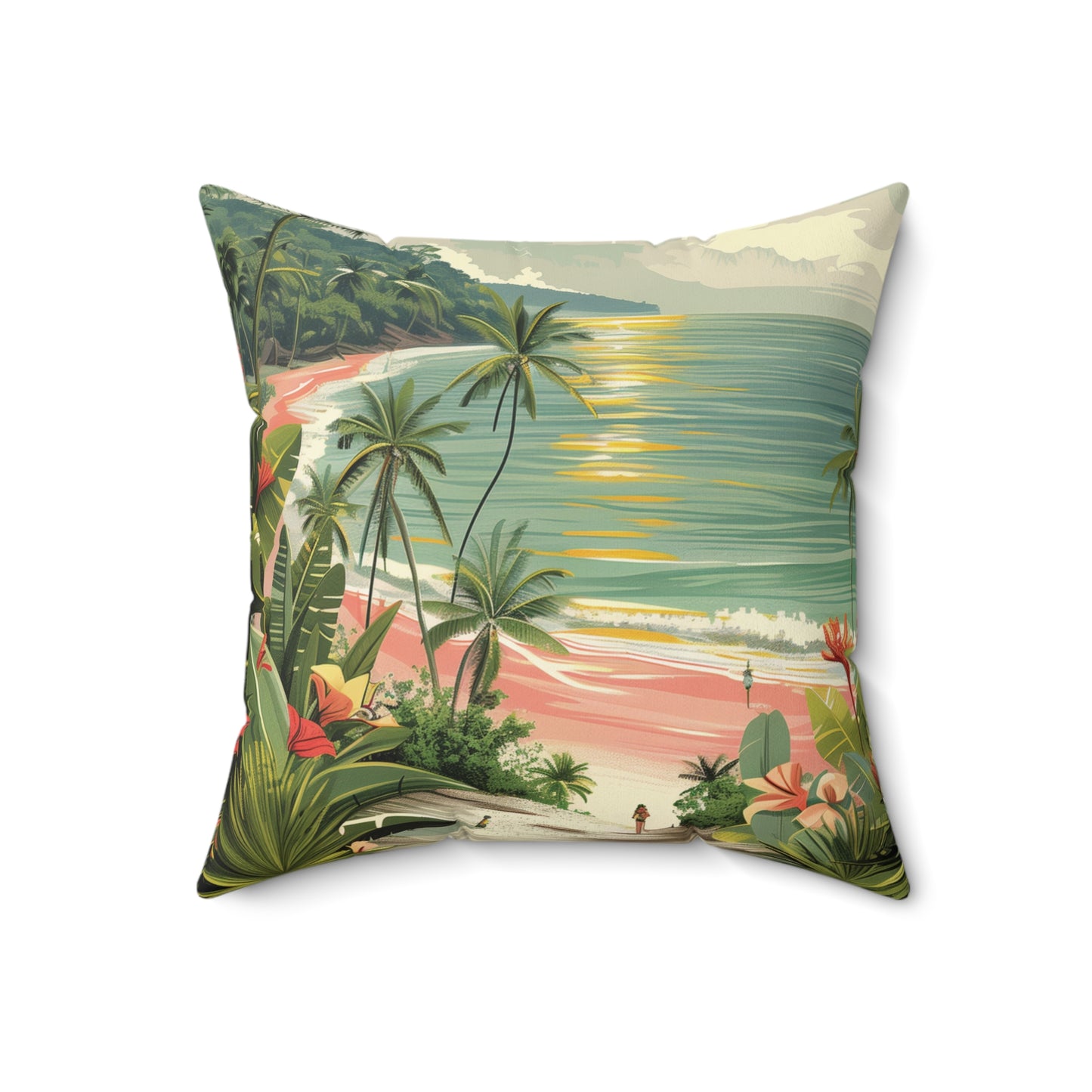 Tropical Vibes Square Pillow