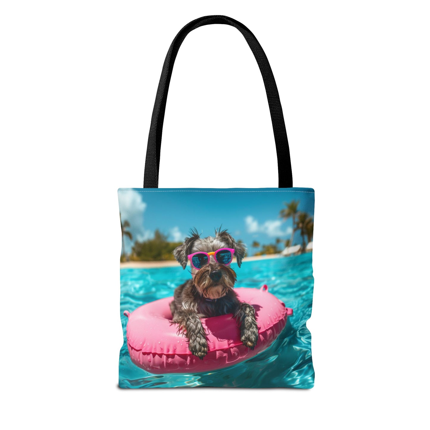 Summer Schnauzer Beach Tote Bag