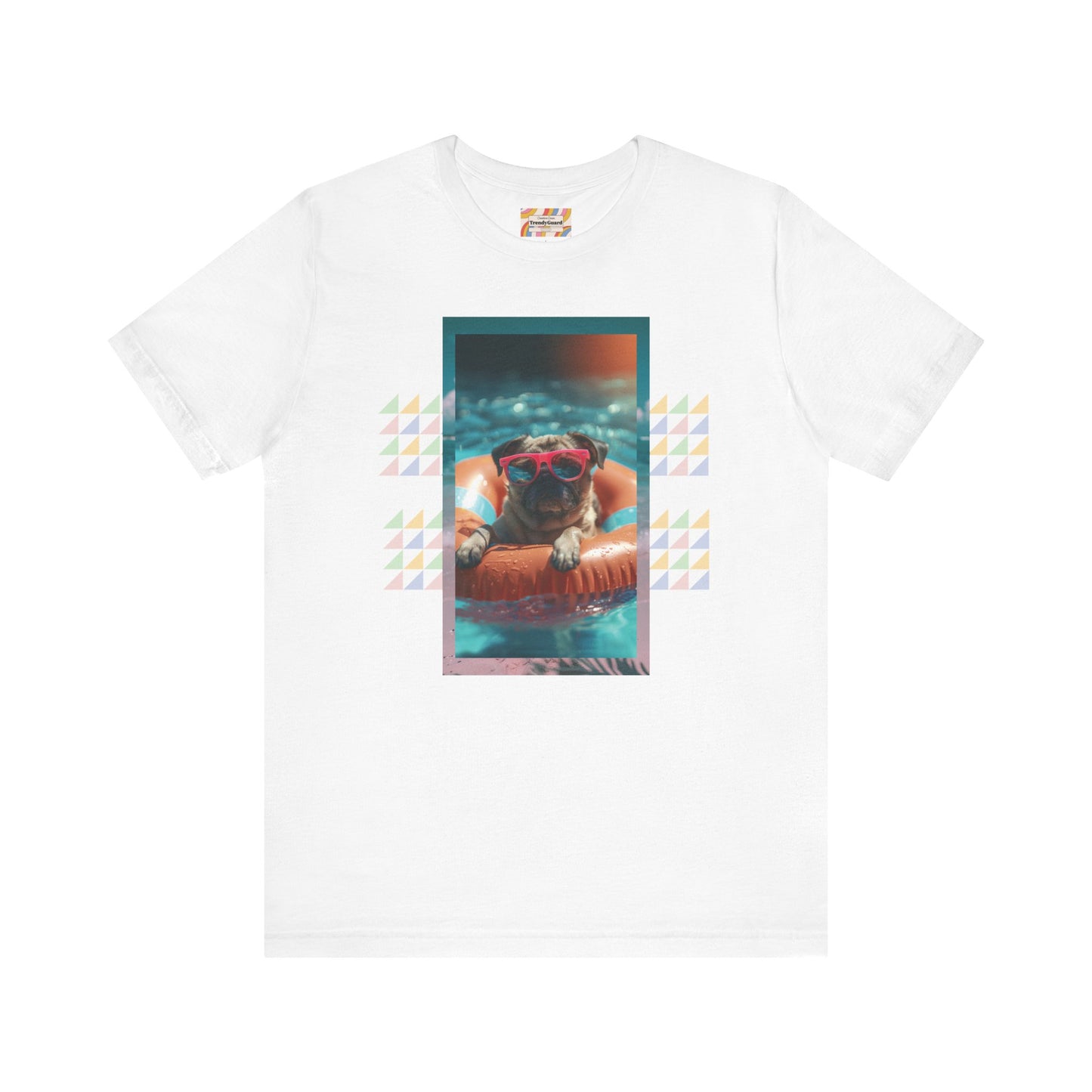 Beach Pug Unisex Short Sleeve Tee