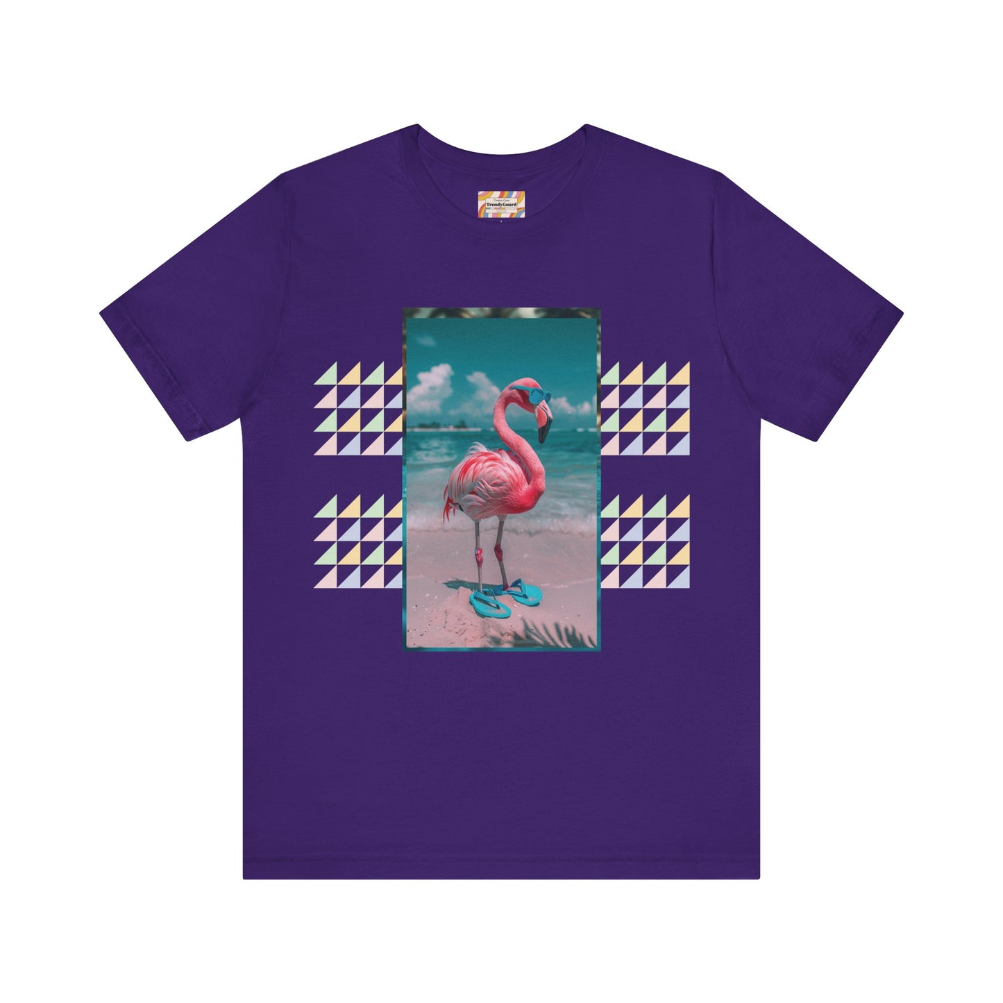 Beach Flamingo Unisex Short Sleeve Tee