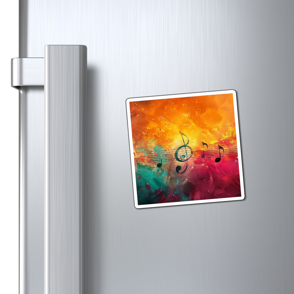 Color Burst Treble Clef Magnets