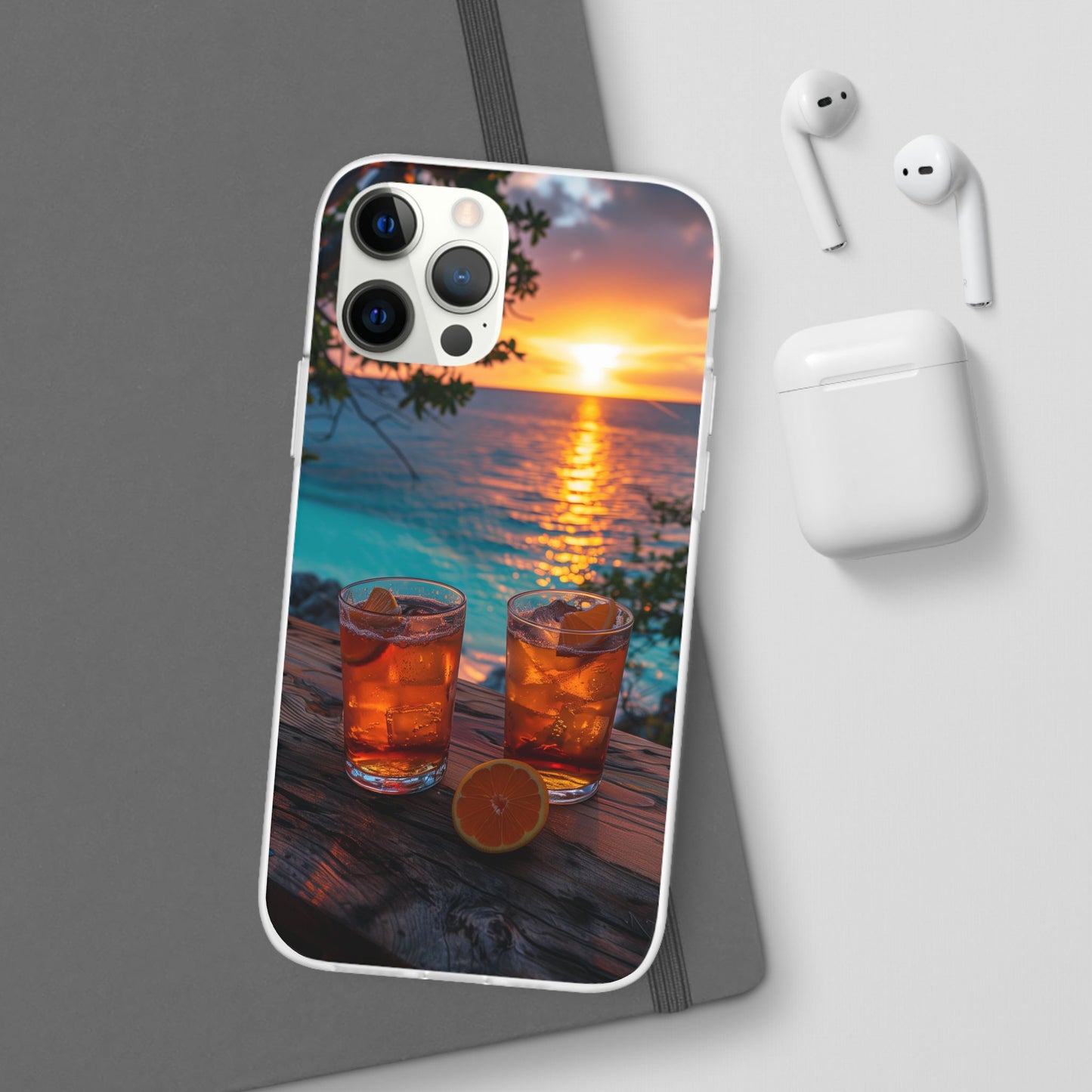 Sunrise Sunset Beach Beverages #3 iPhone & Samsung Flexi Cases