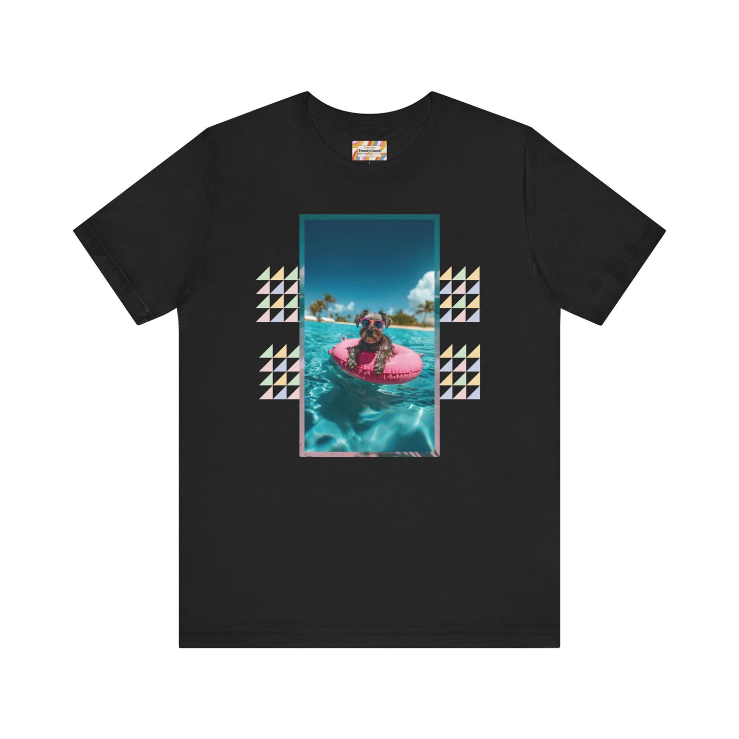 Beach Schnauzer Unisex Short Sleeve Tee