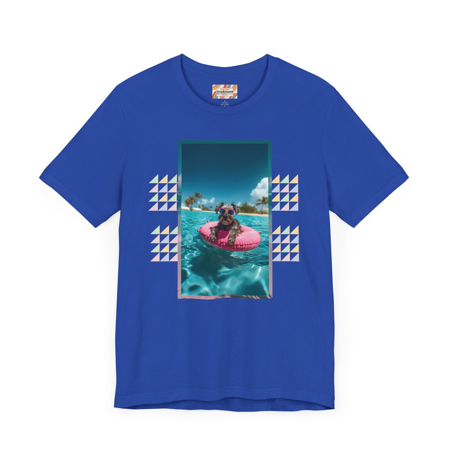 Beach Schnauzer Unisex Short Sleeve Tee