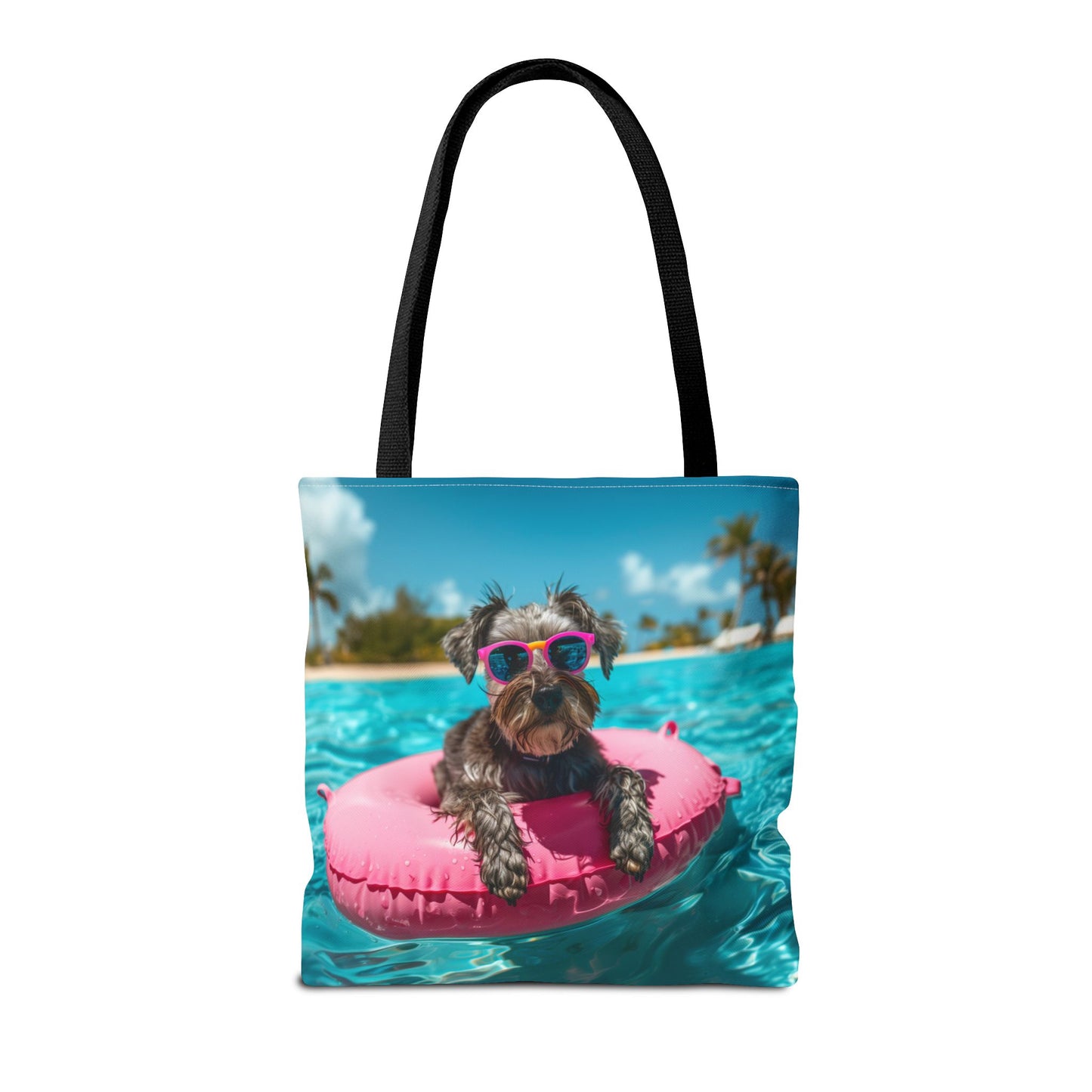 Summer Schnauzer Beach Tote Bag