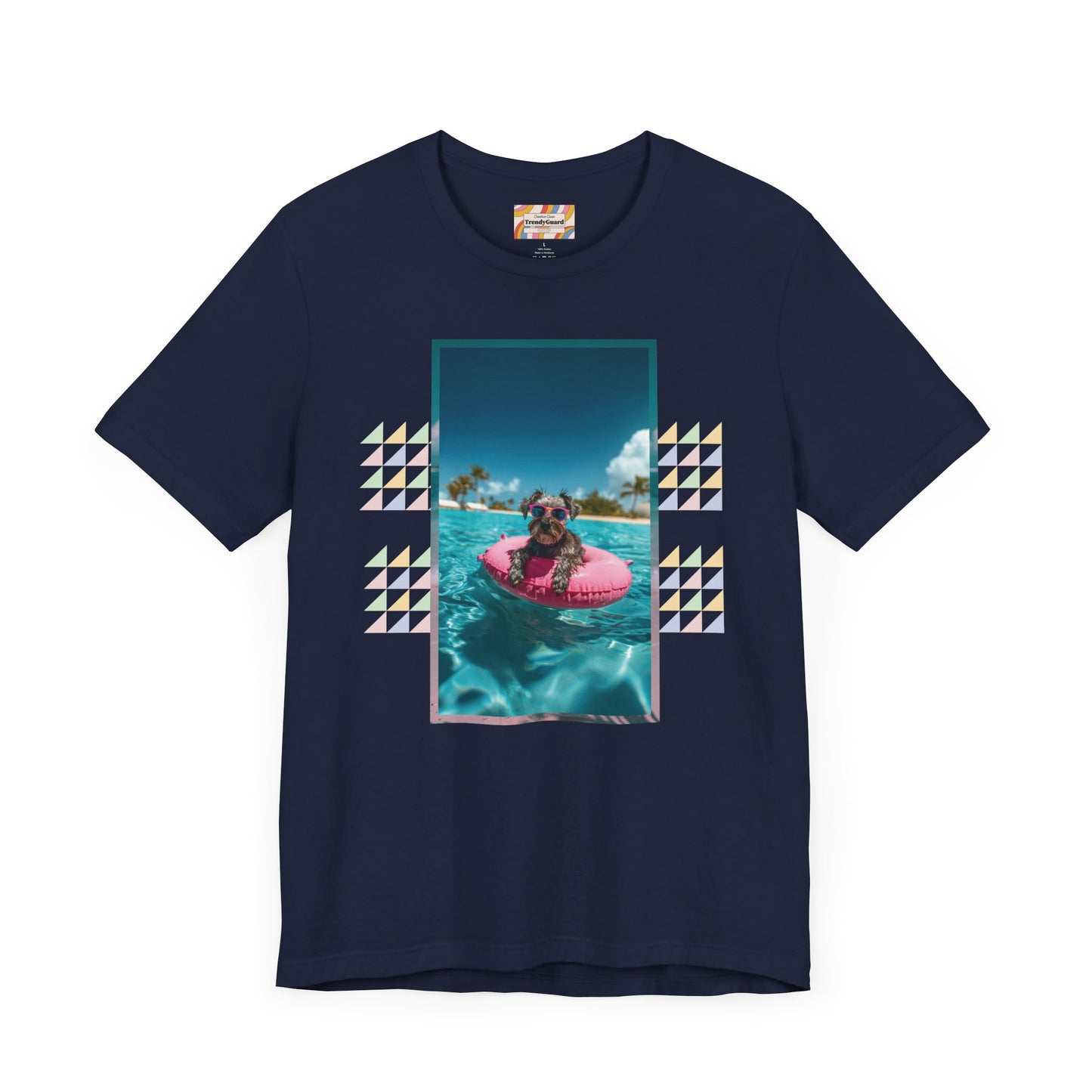 Beach Schnauzer Unisex Short Sleeve Tee