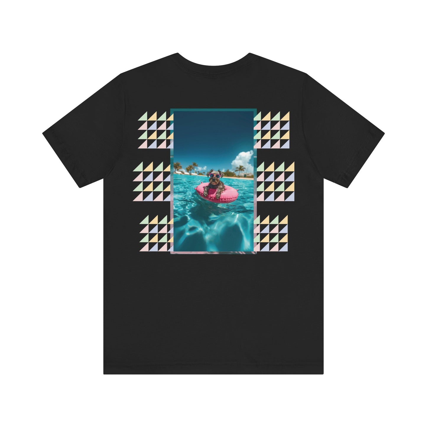 Beach Schnauzer Unisex Short Sleeve Tee