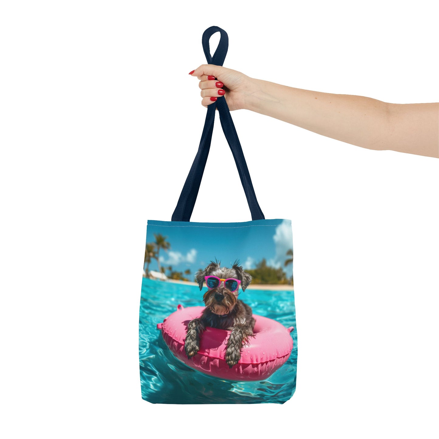 Summer Schnauzer Beach Tote Bag