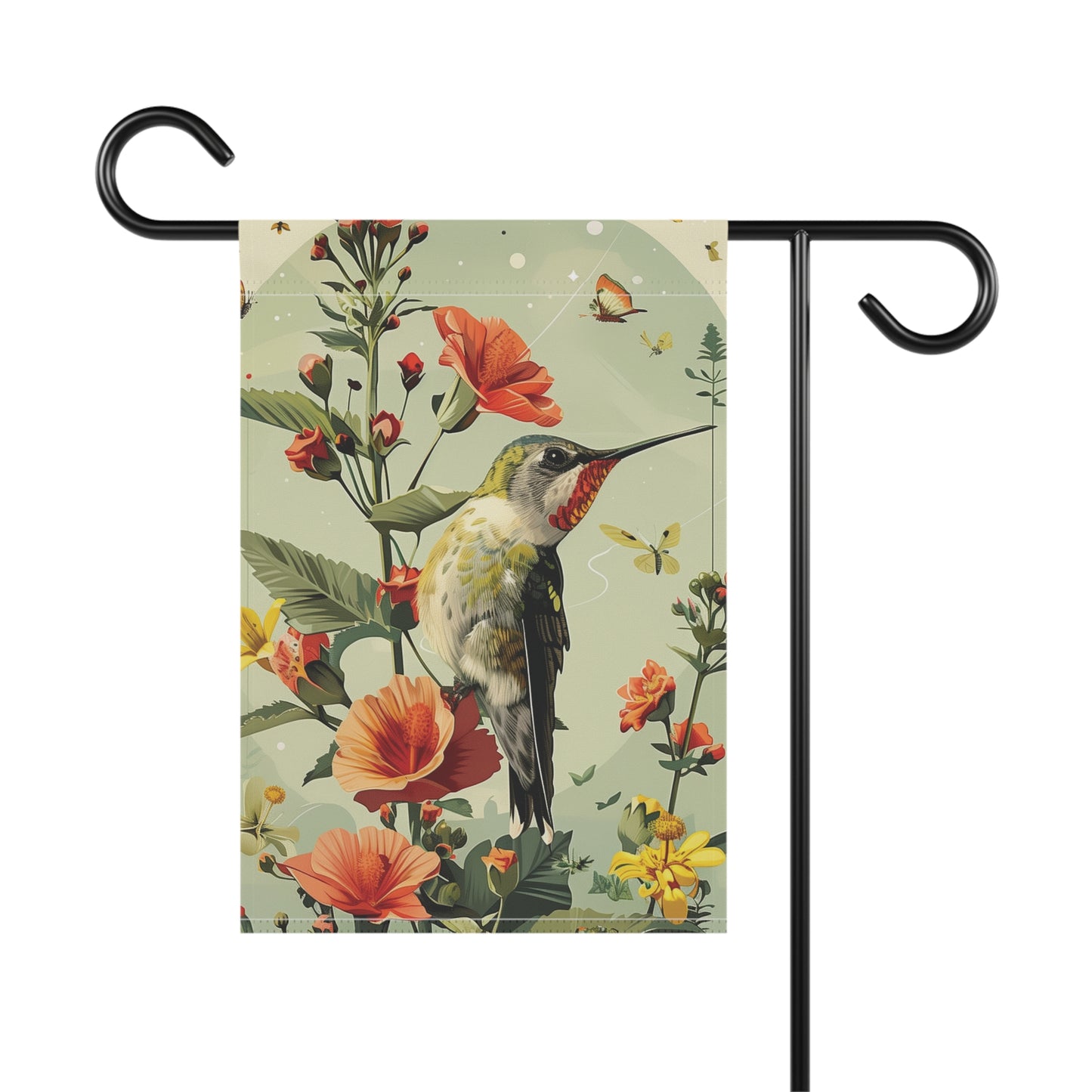 Hummingbird Watcher Garden & House Banner