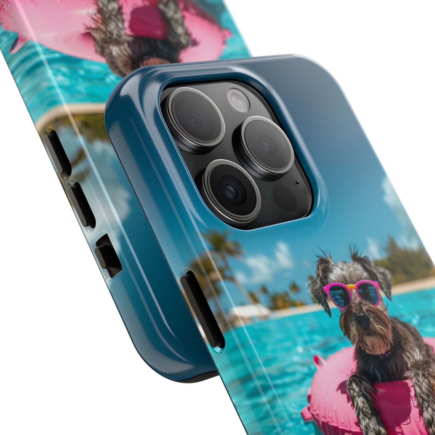 Schnauzer Summer Beach Tough iPhone & Samsung Cases