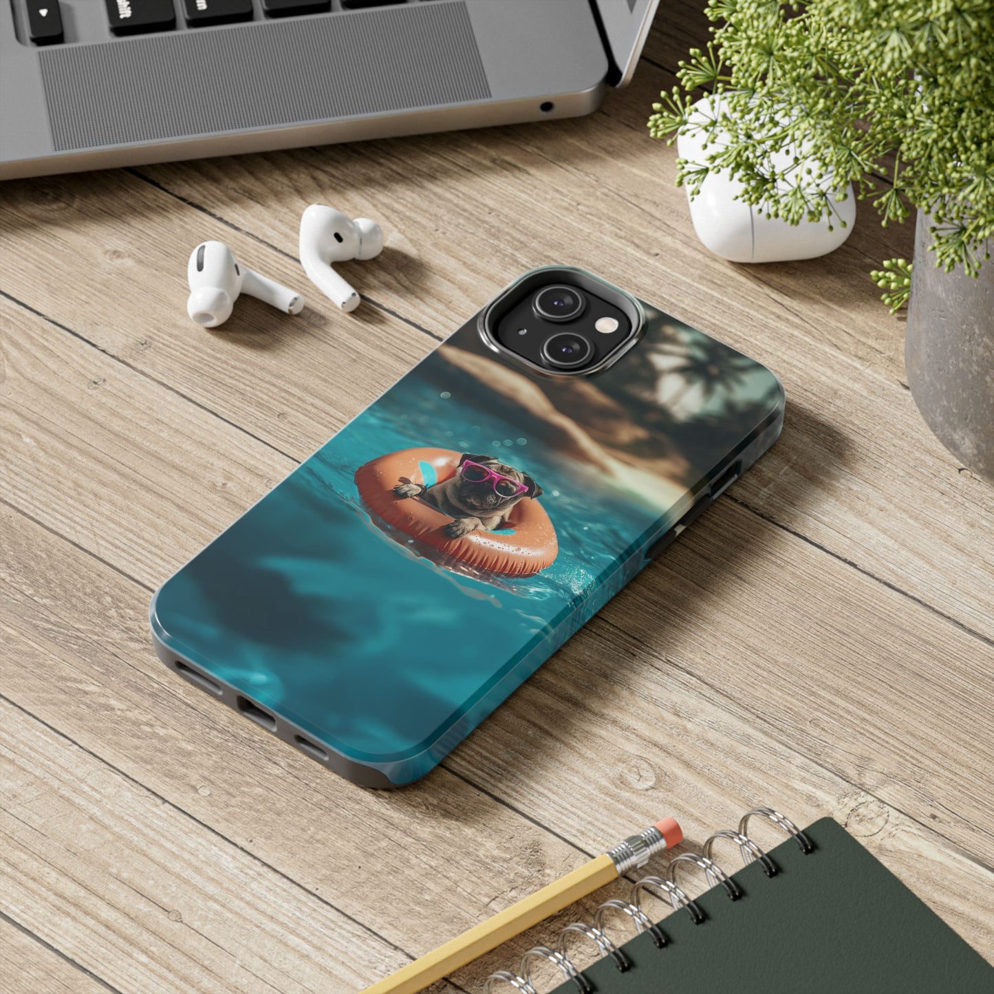Pug Summer Tough iPhone & Samsung Cases