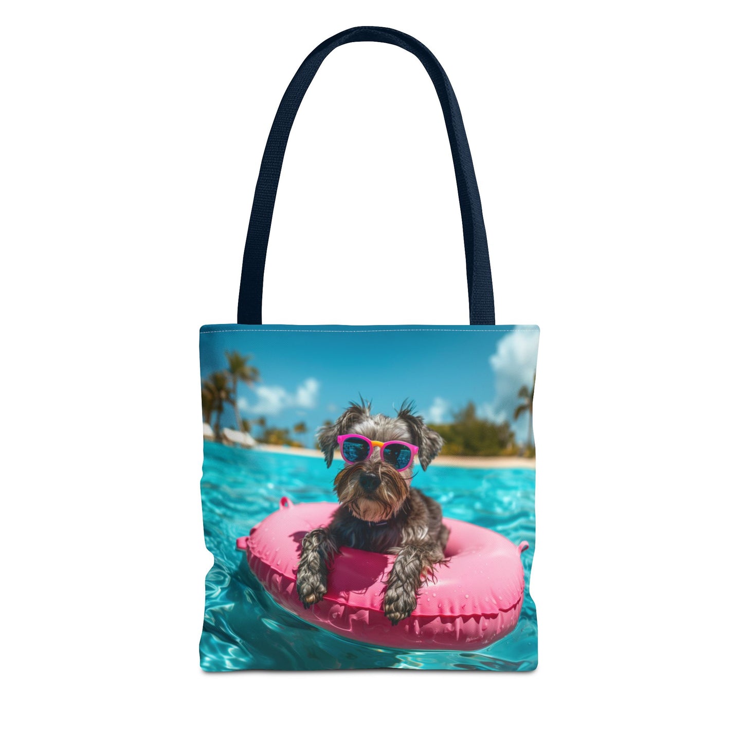 Summer Schnauzer Beach Tote Bag