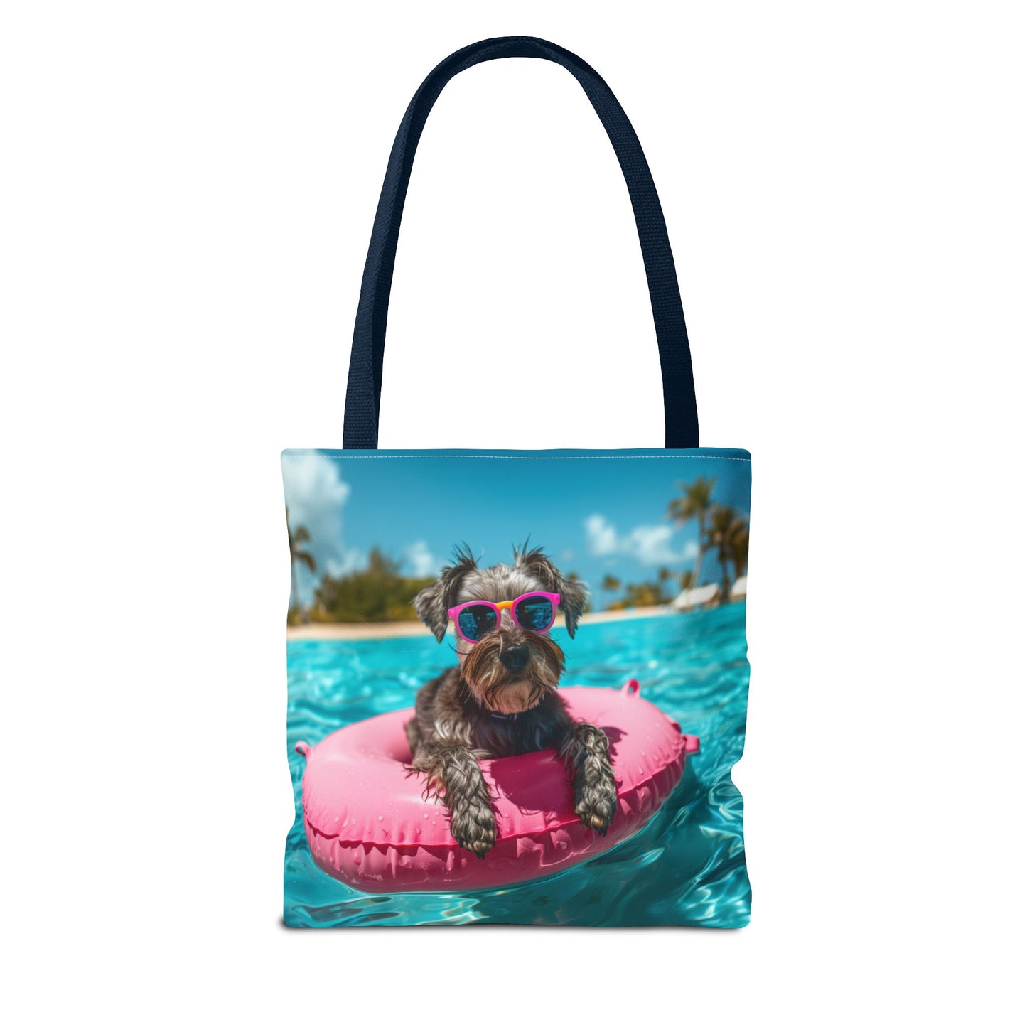 Summer Schnauzer Beach Tote Bag