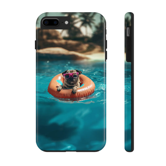 Pug Summer Tough iPhone & Samsung Cases