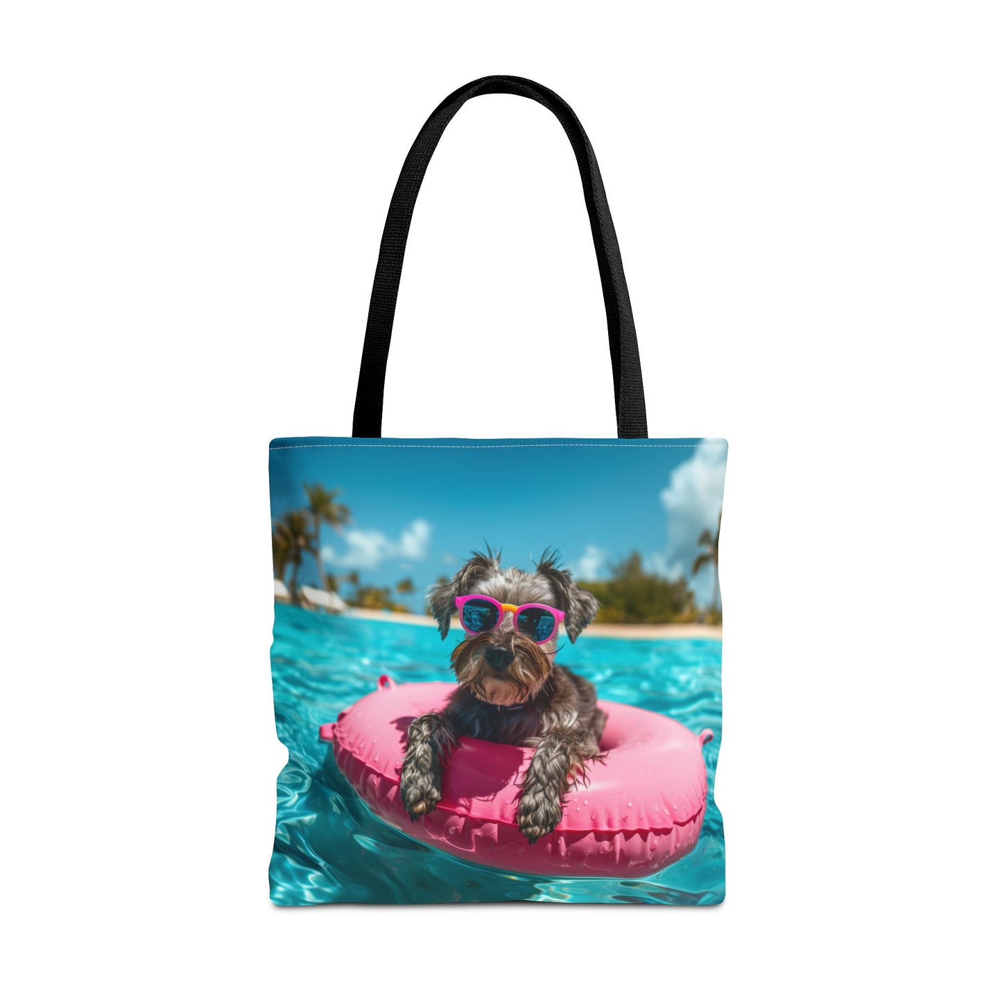 Summer Schnauzer Beach Tote Bag