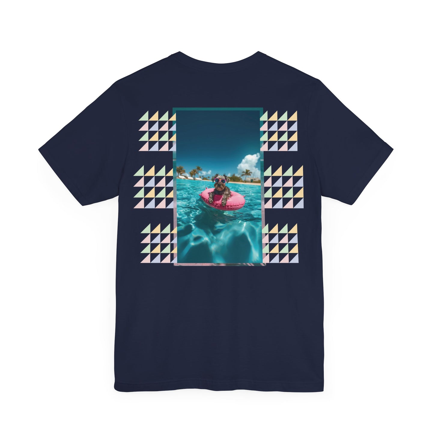Beach Schnauzer Unisex Short Sleeve Tee