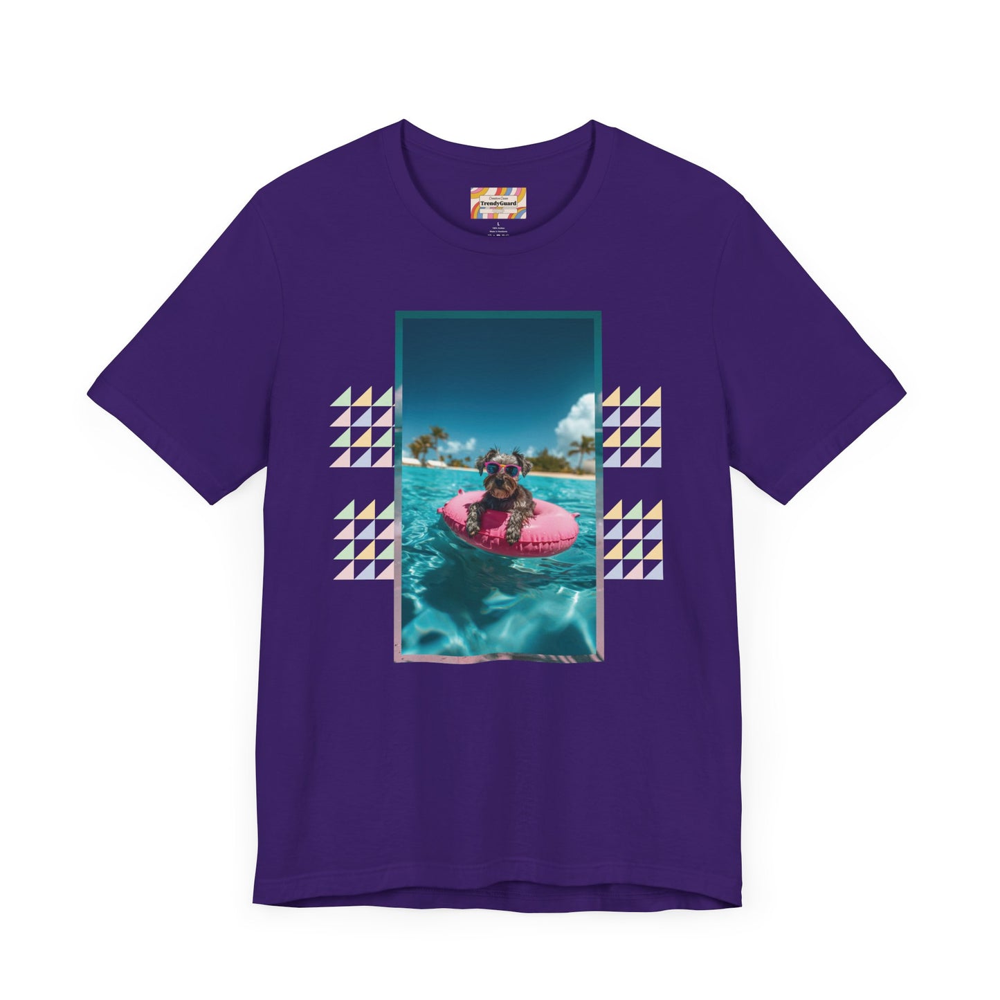 Beach Schnauzer Unisex Short Sleeve Tee