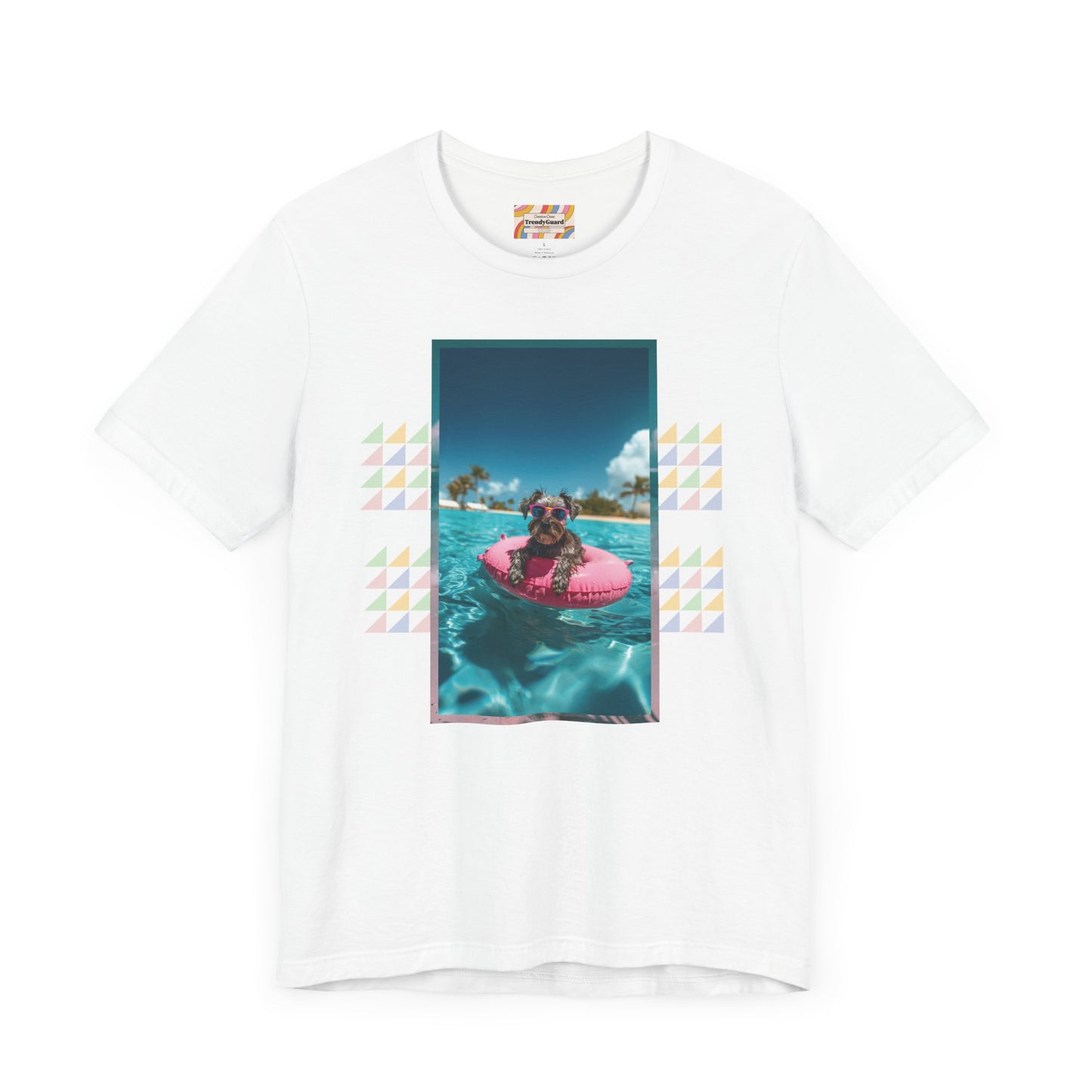 Beach Schnauzer Unisex Short Sleeve Tee