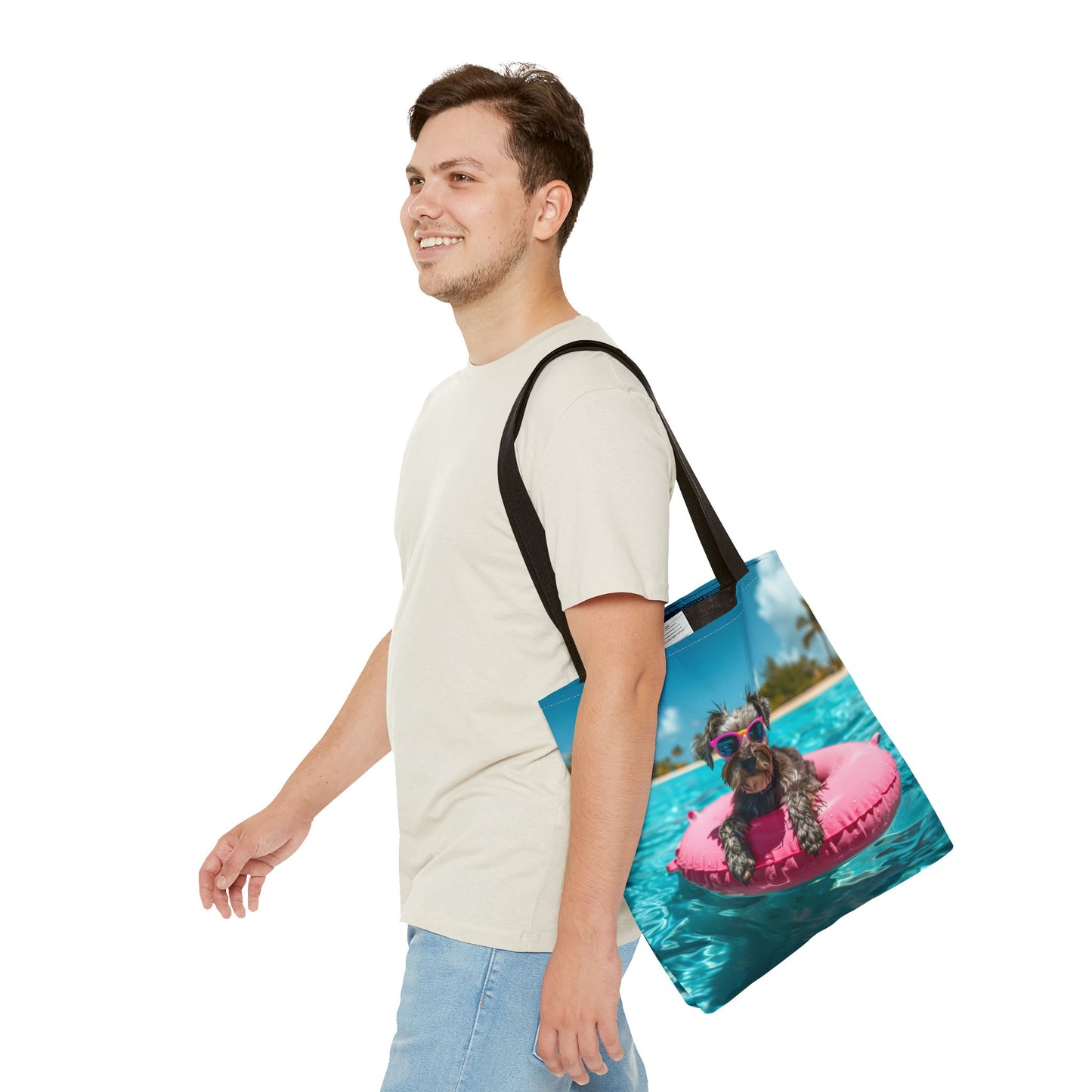 Summer Schnauzer Beach Tote Bag