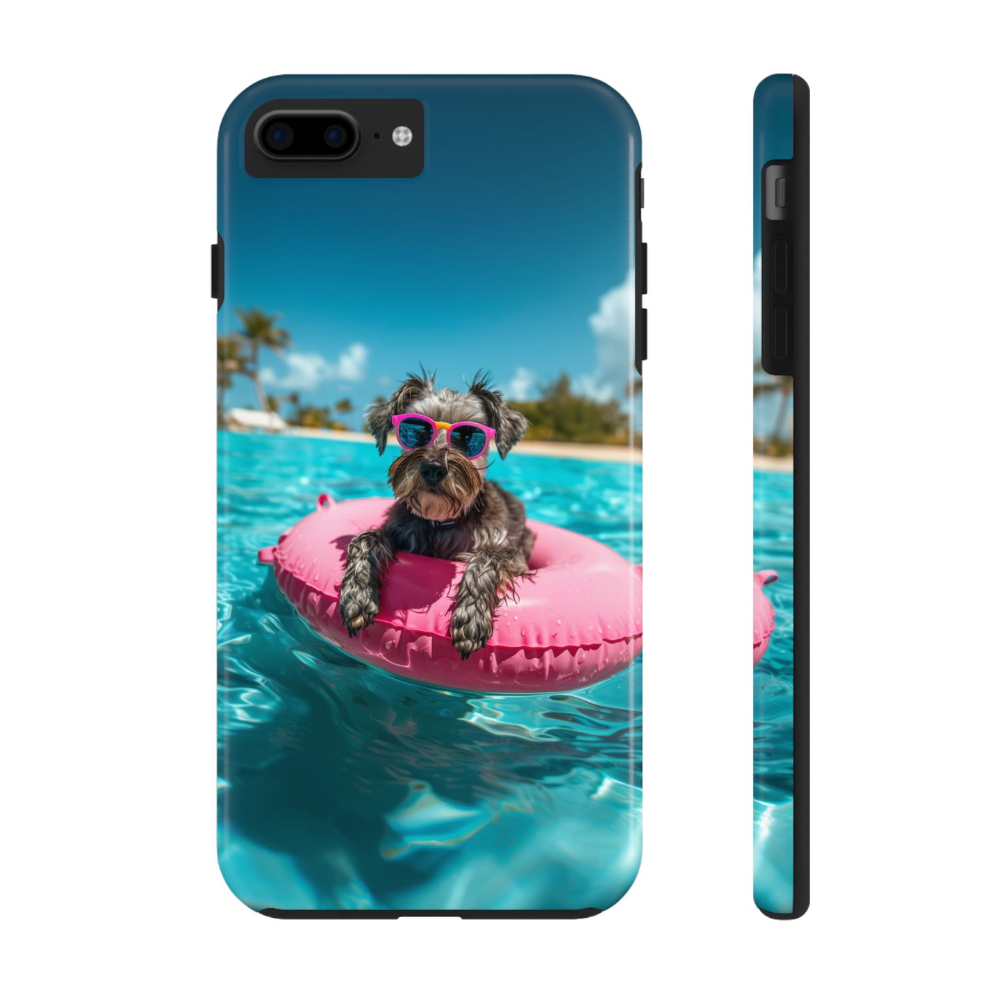 Schnauzer Summer Beach Tough iPhone & Samsung Cases