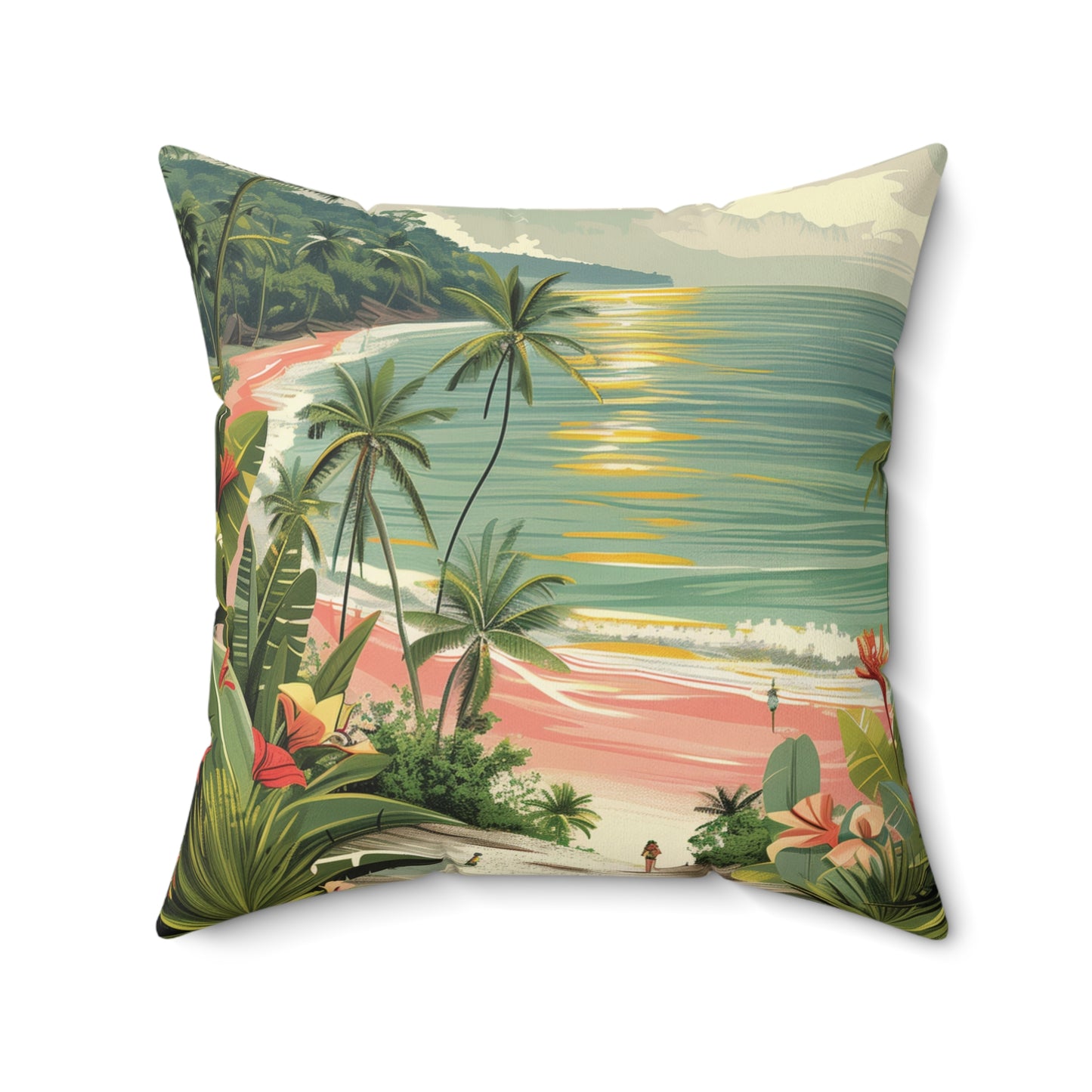 Tropical Vibes Square Pillow