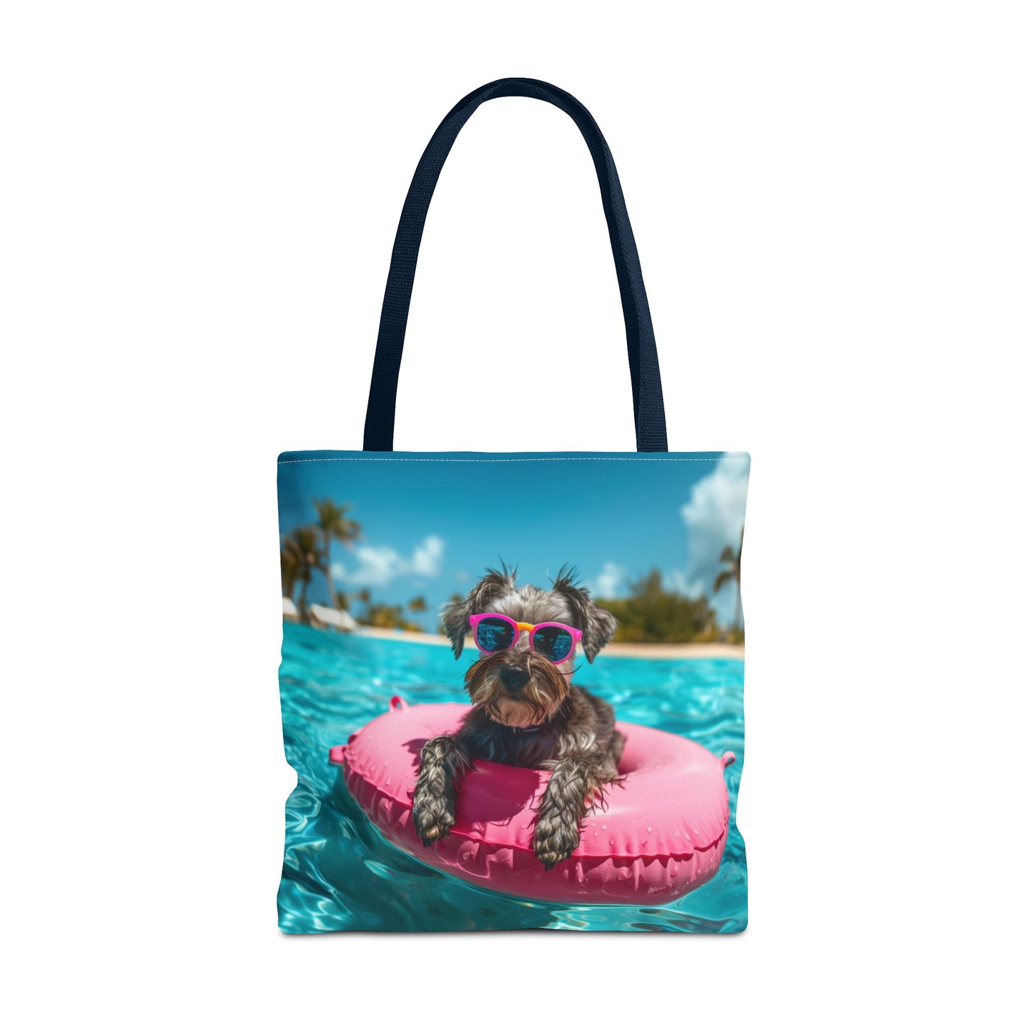Summer Schnauzer Beach Tote Bag