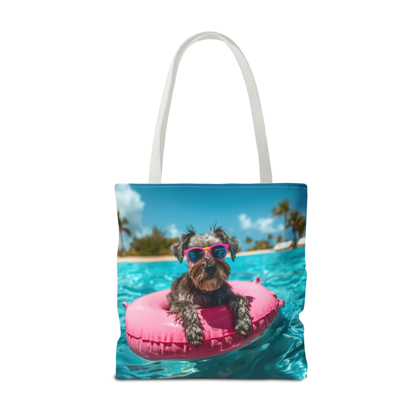 Summer Schnauzer Beach Tote Bag