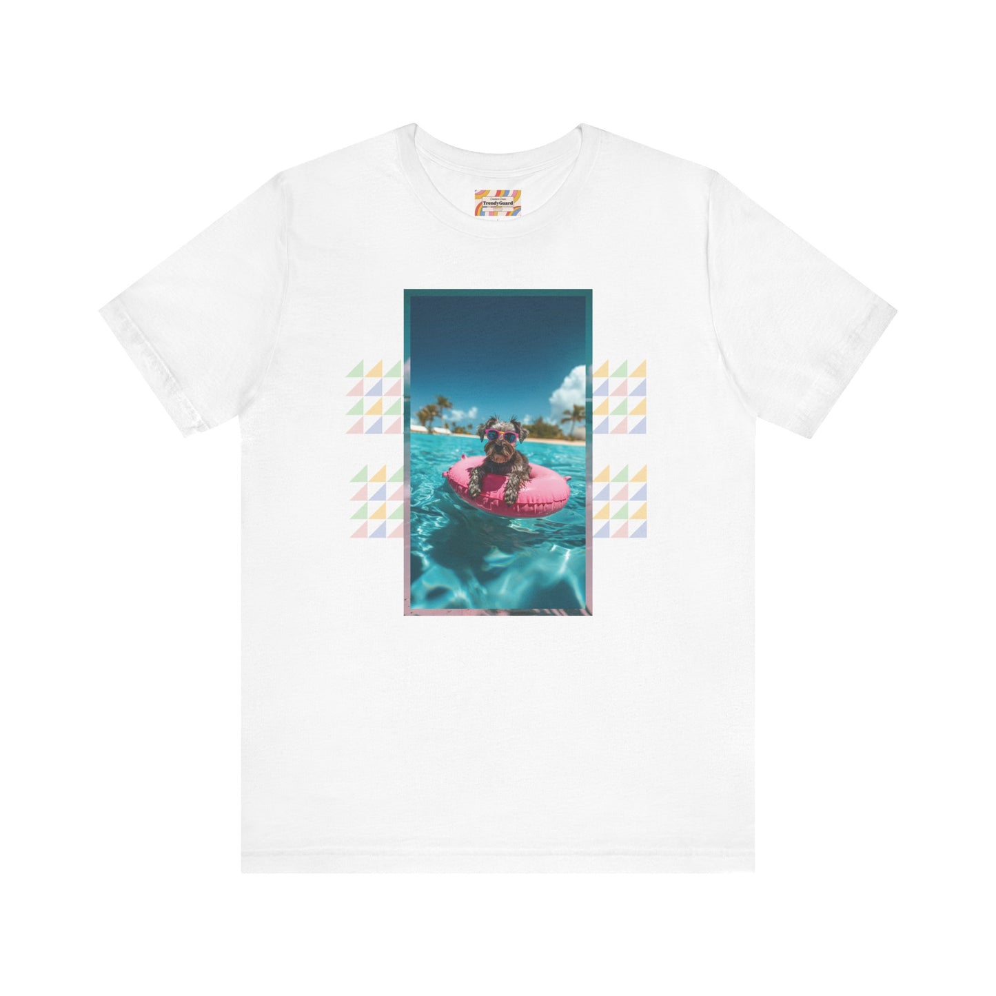 Beach Schnauzer Unisex Short Sleeve Tee
