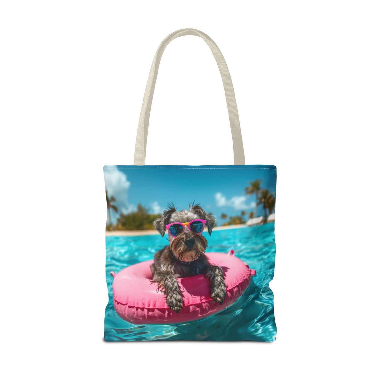 Summer Schnauzer Beach Tote Bag