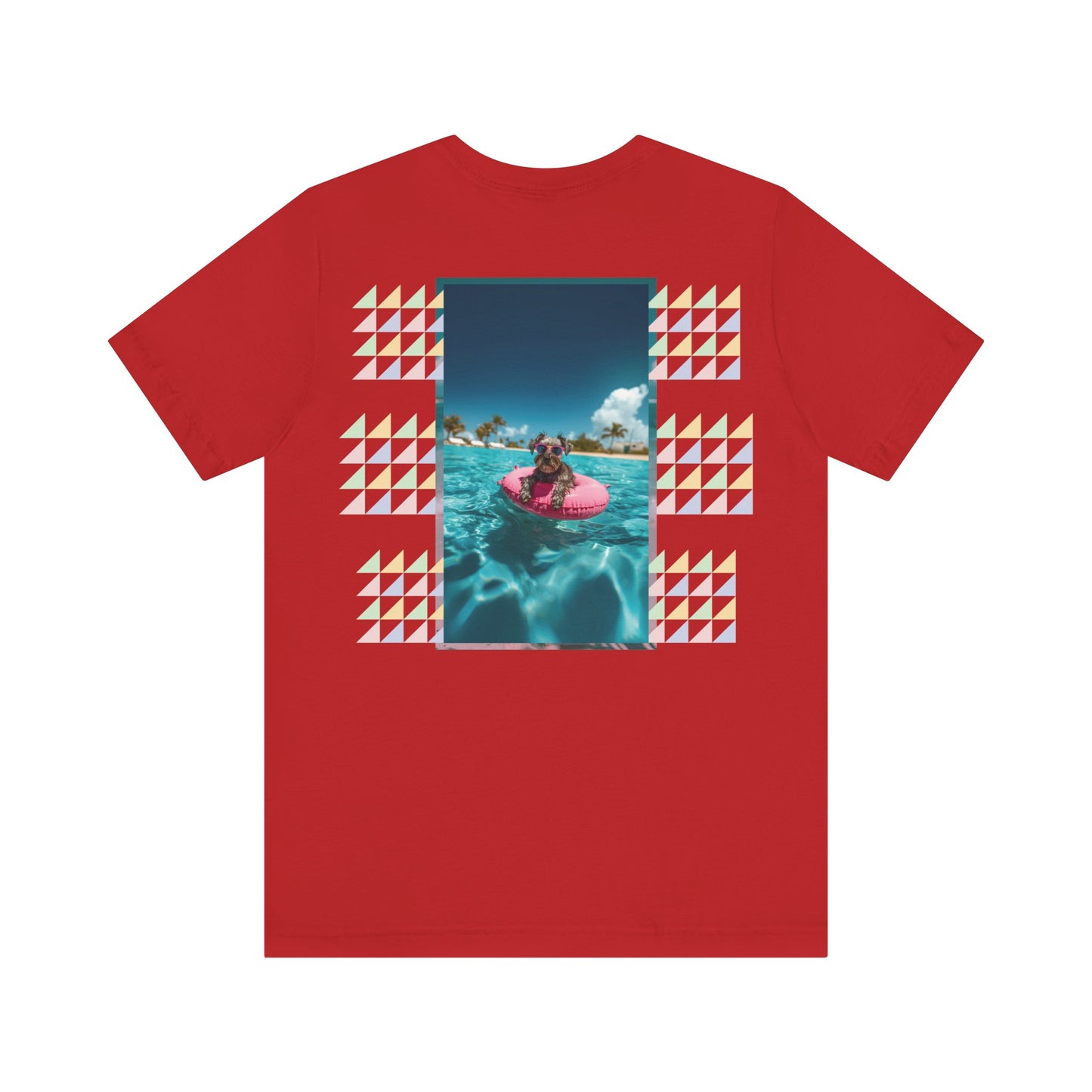 Beach Schnauzer Unisex Short Sleeve Tee