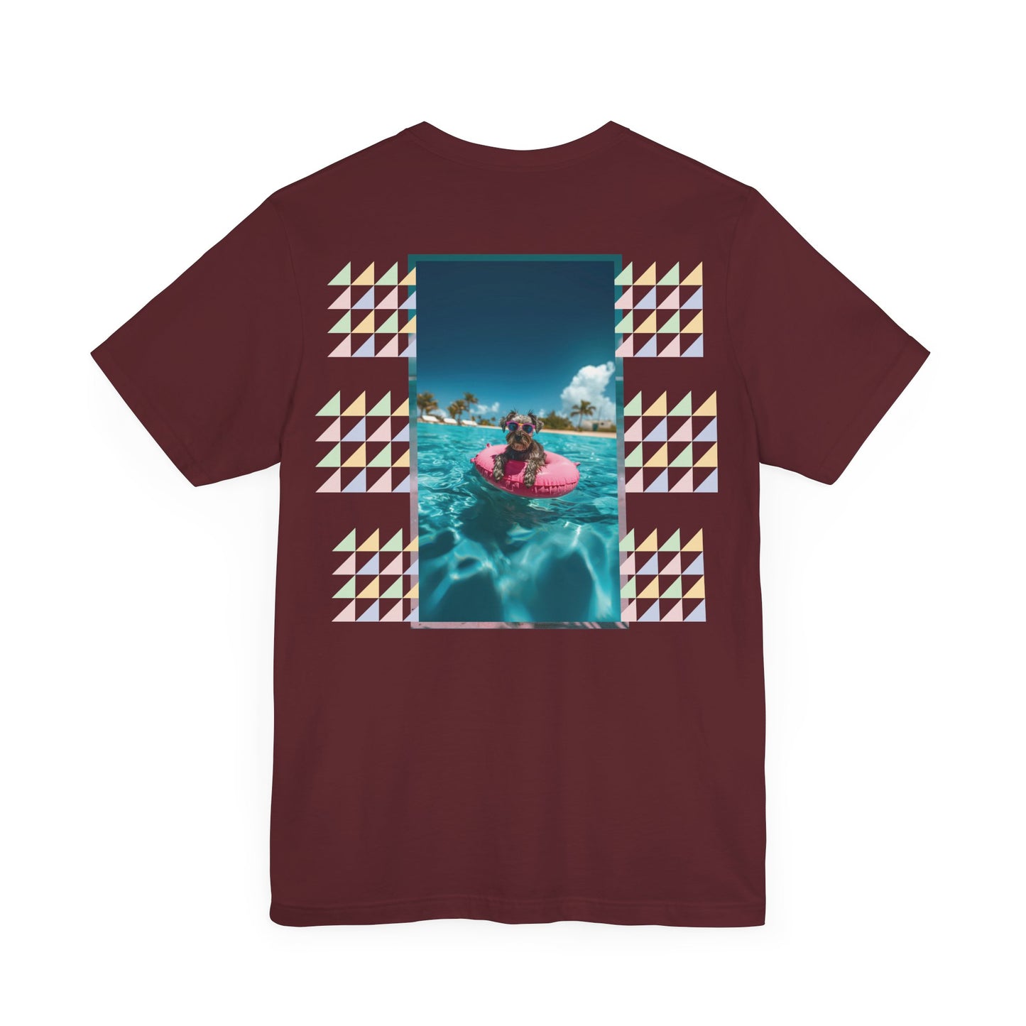 Beach Schnauzer Unisex Short Sleeve Tee