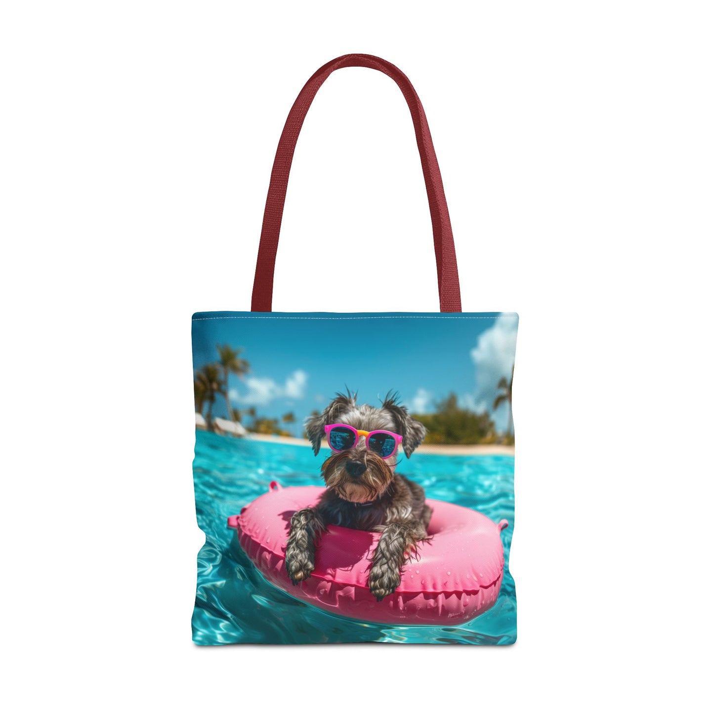 Summer Schnauzer Beach Tote Bag