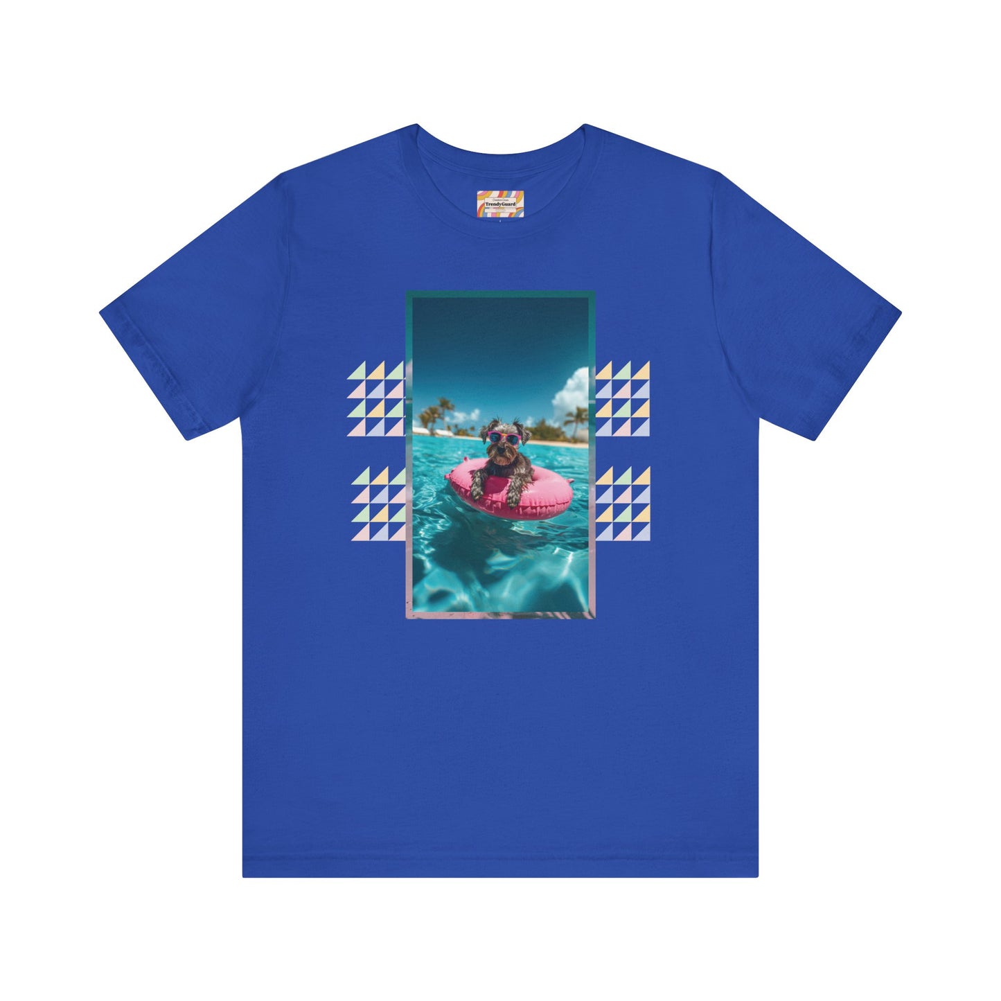 Beach Schnauzer Unisex Short Sleeve Tee