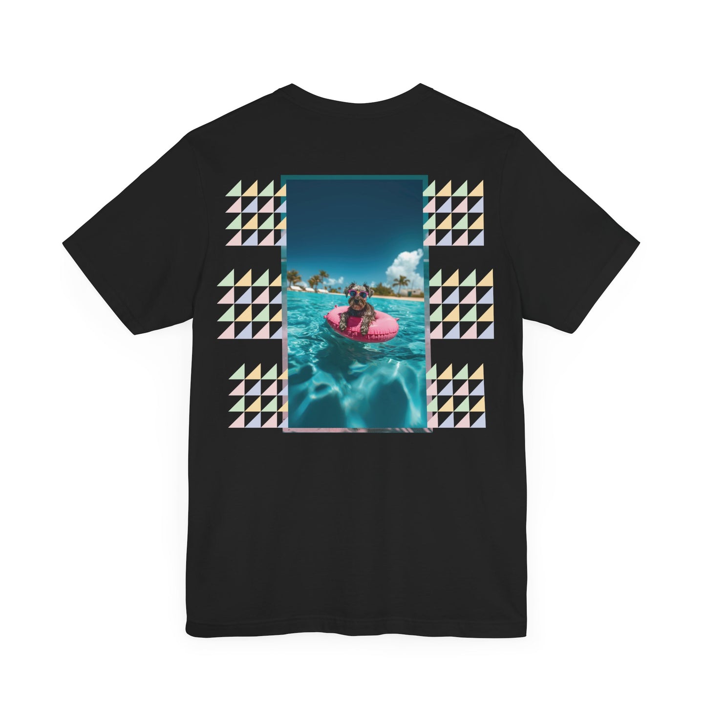 Beach Schnauzer Unisex Short Sleeve Tee