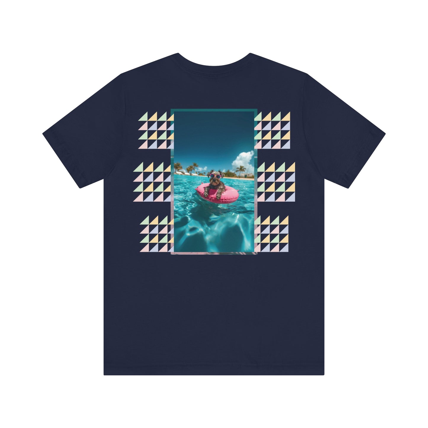 Beach Schnauzer Unisex Short Sleeve Tee