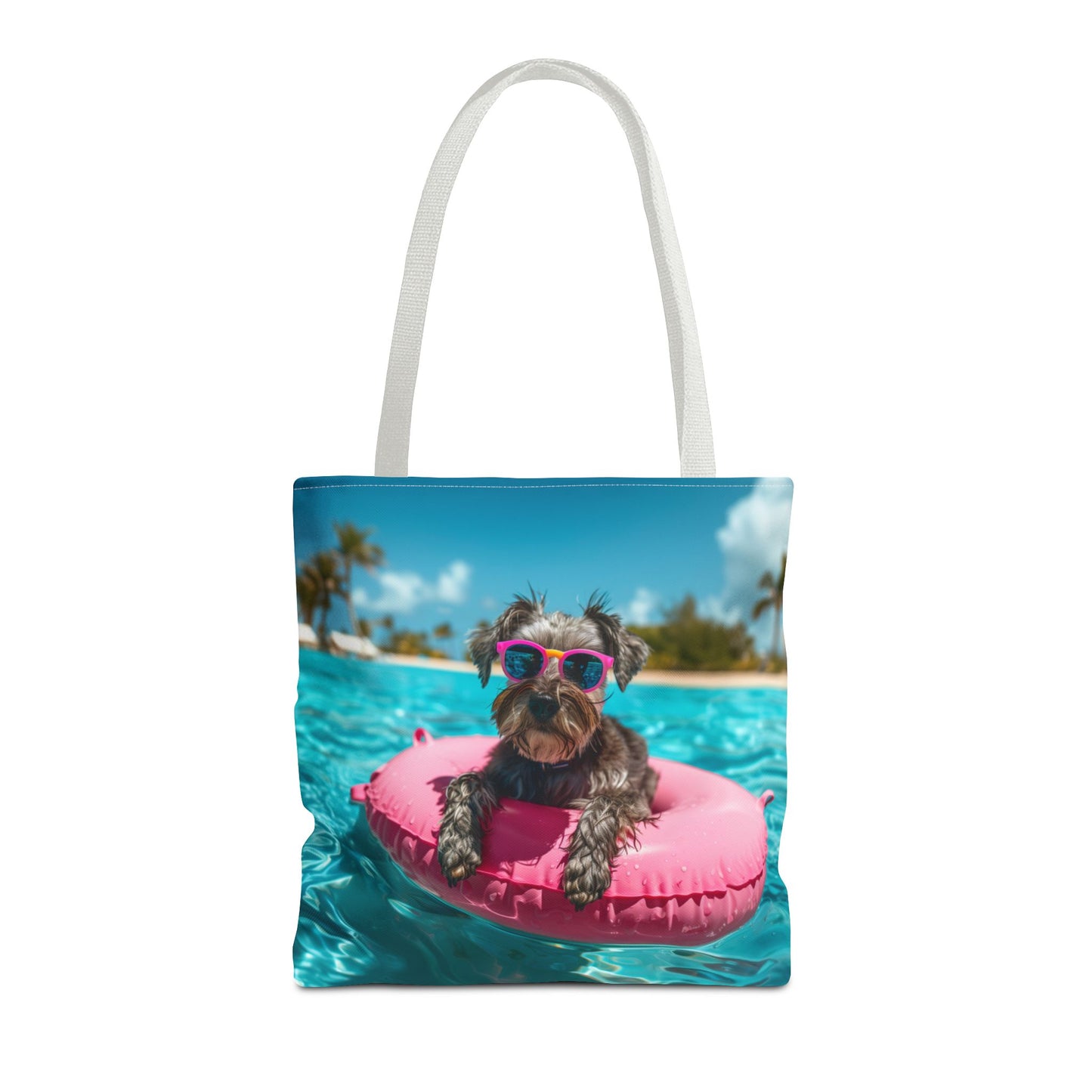 Summer Schnauzer Beach Tote Bag