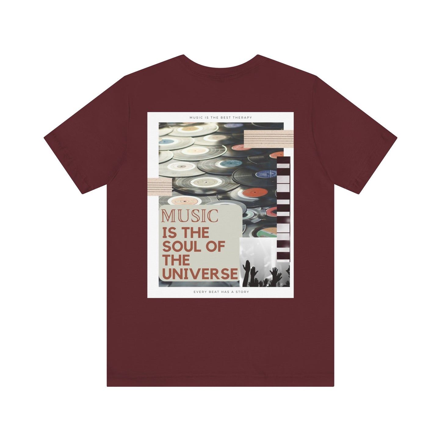 Music Is The Soul Of The Universe Unisex Jersey Short Sleeve Tee