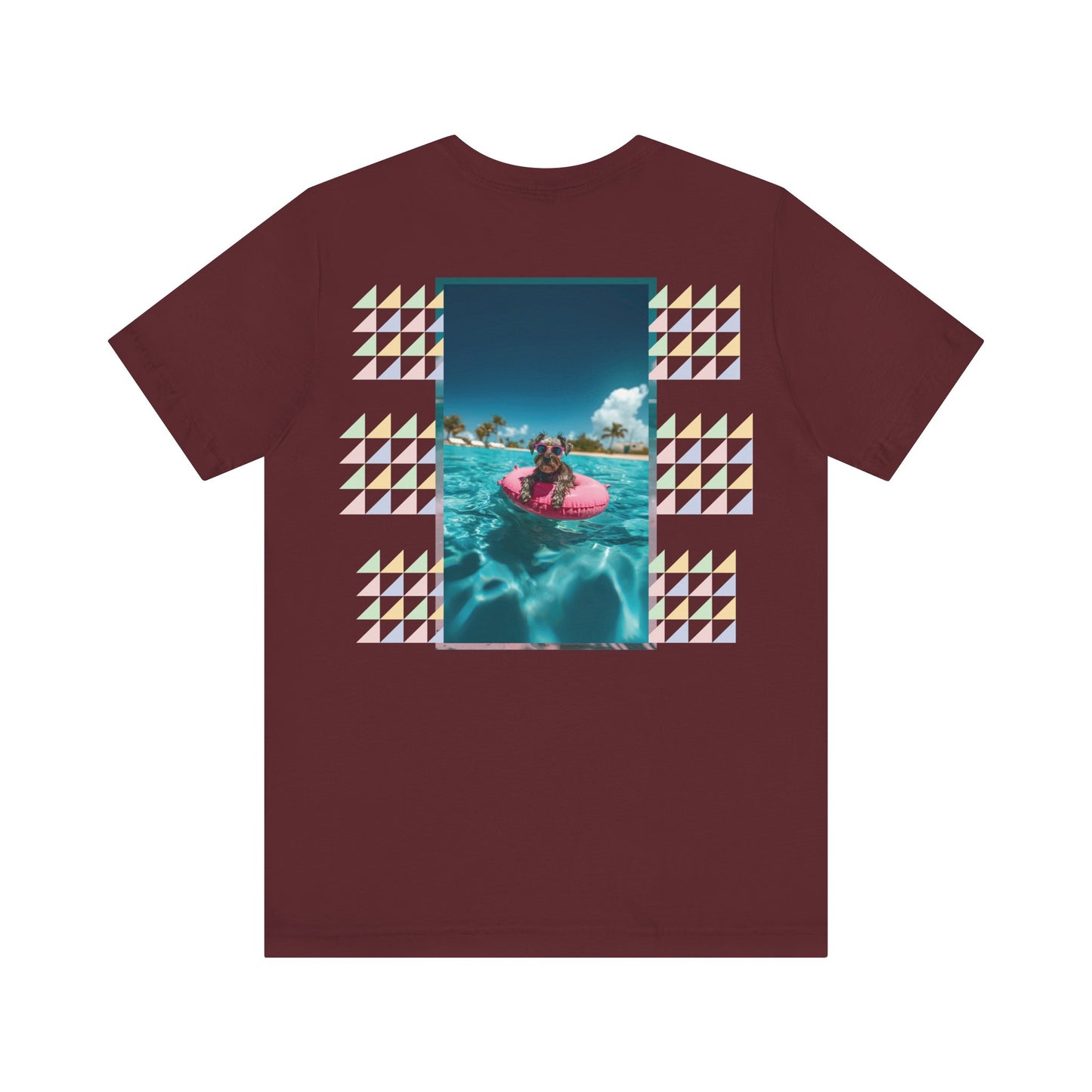 Beach Schnauzer Unisex Short Sleeve Tee