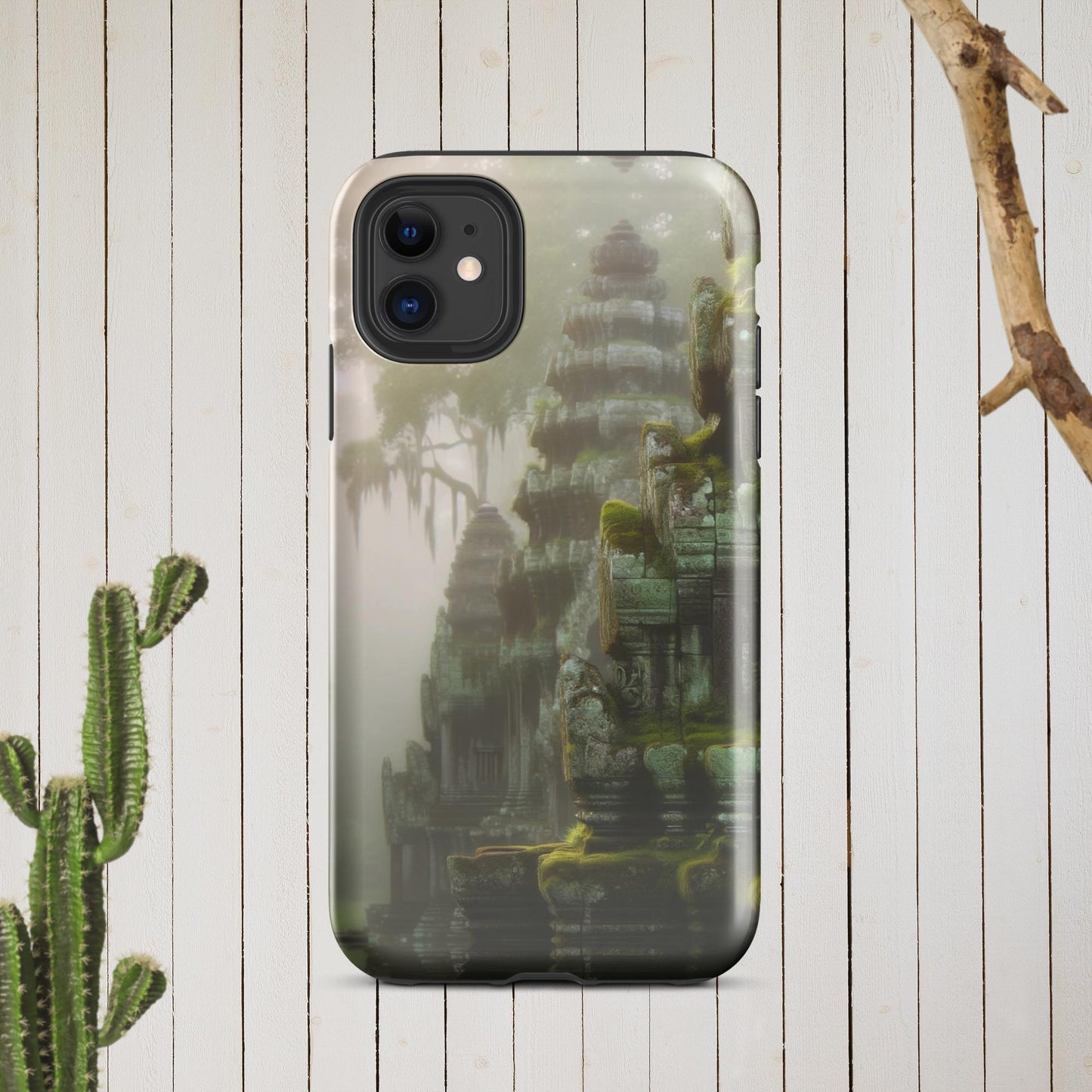The Hologram Hook Up Glossy / iPhone 11 Cascading Temples Tough Case for iPhone®