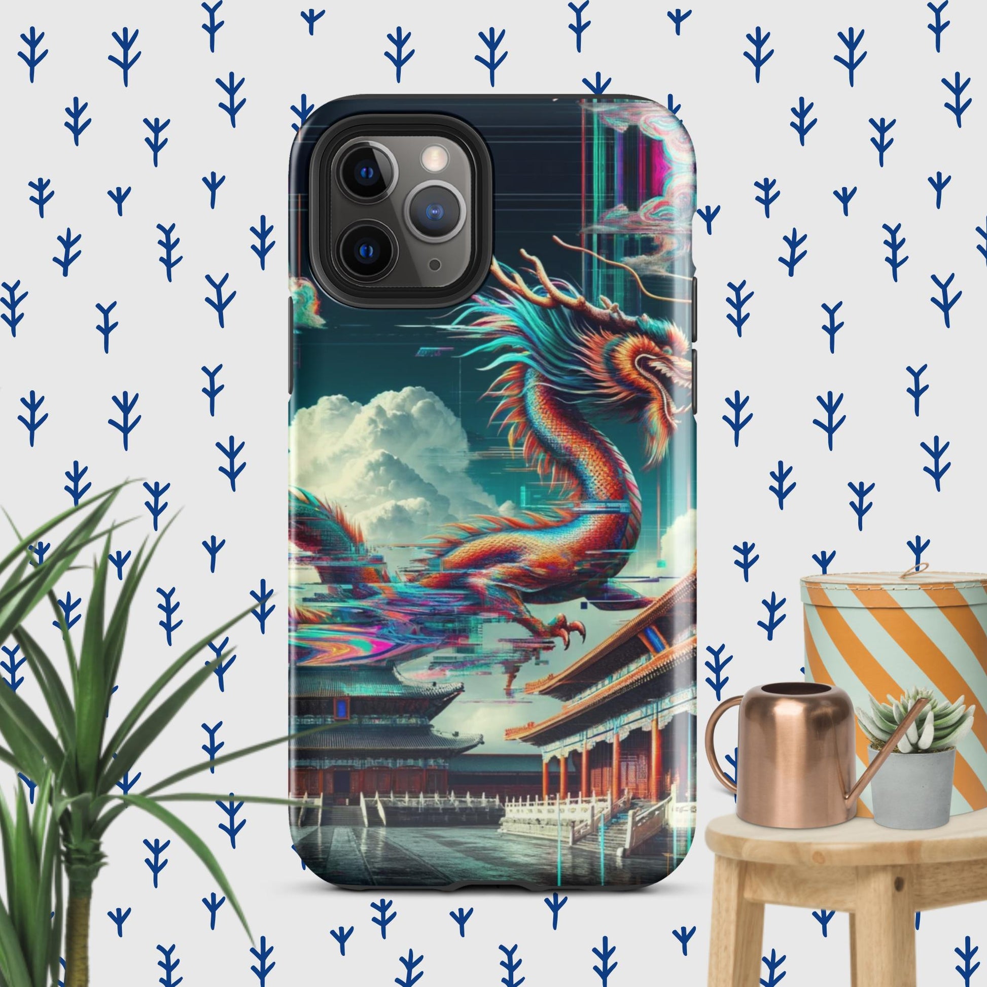 The Hologram Hook Up Glossy / iPhone 11 Pro Dragon Glitch Tough Case for iPhone®