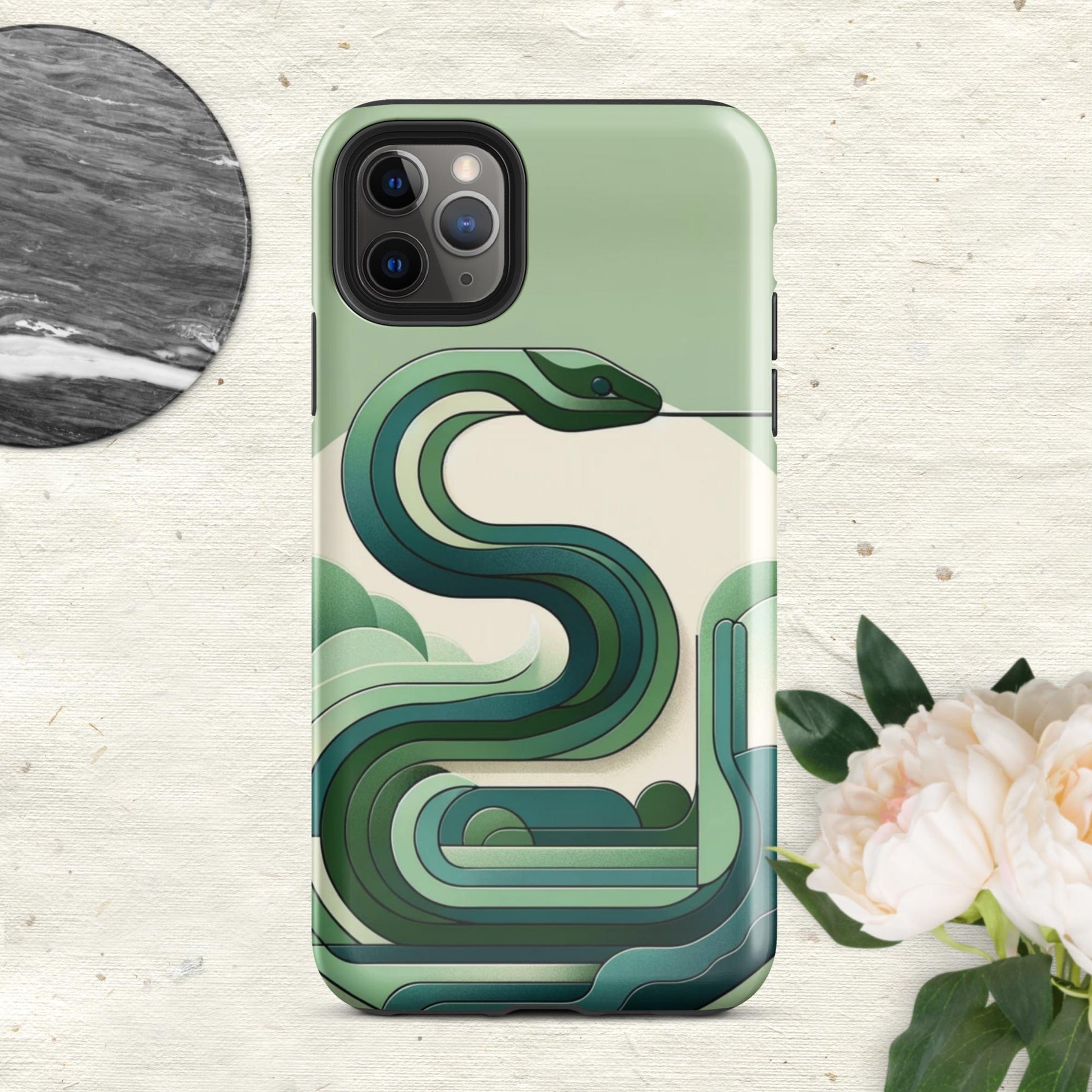 The Hologram Hook Up Glossy / iPhone 11 Pro Max Snake Icon Tough Case for iPhone®