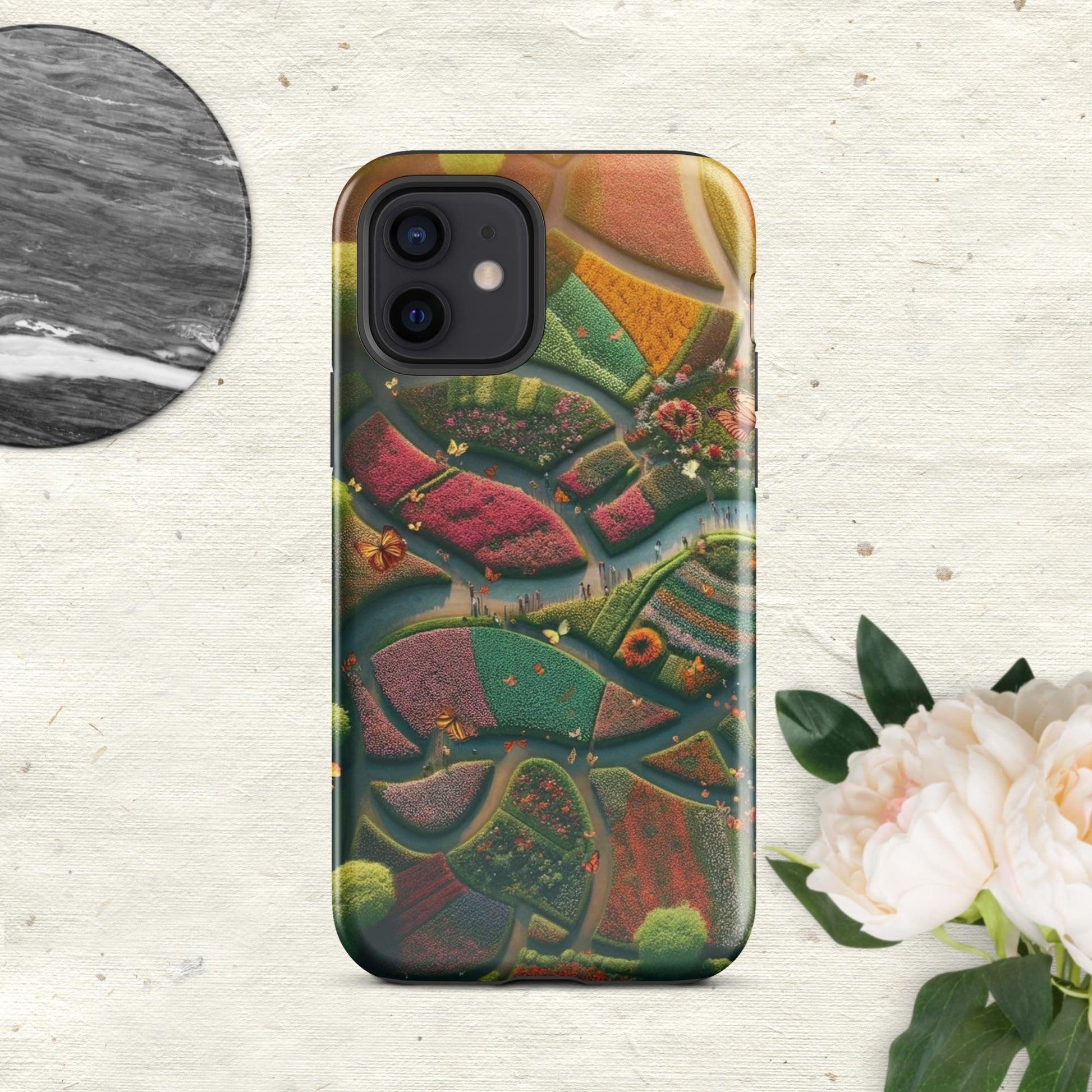 The Hologram Hook Up Glossy / iPhone 12 Butterfly Landia Tough Case for iPhone®
