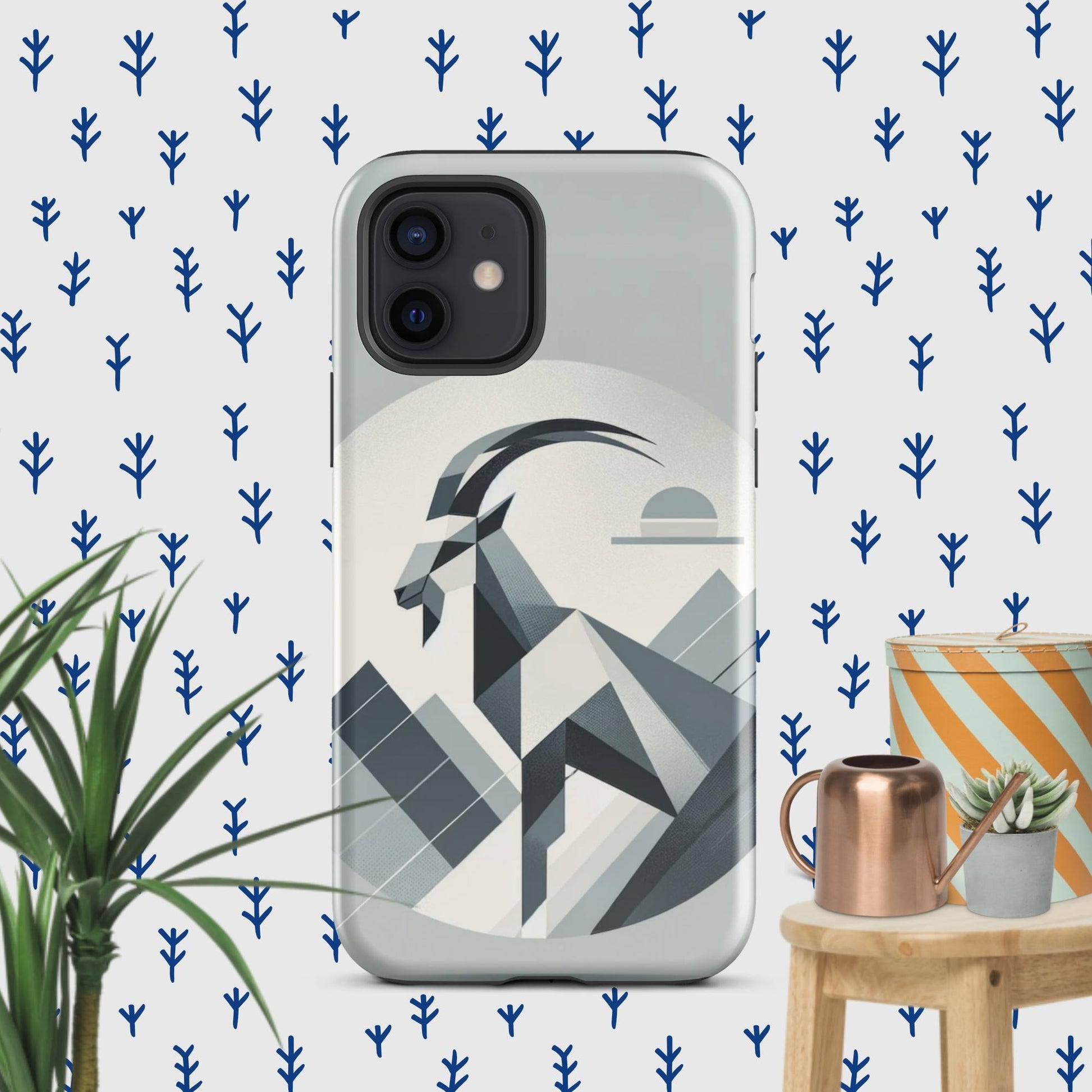 The Hologram Hook Up Glossy / iPhone 12 Goat Icon Tough Case for iPhone®