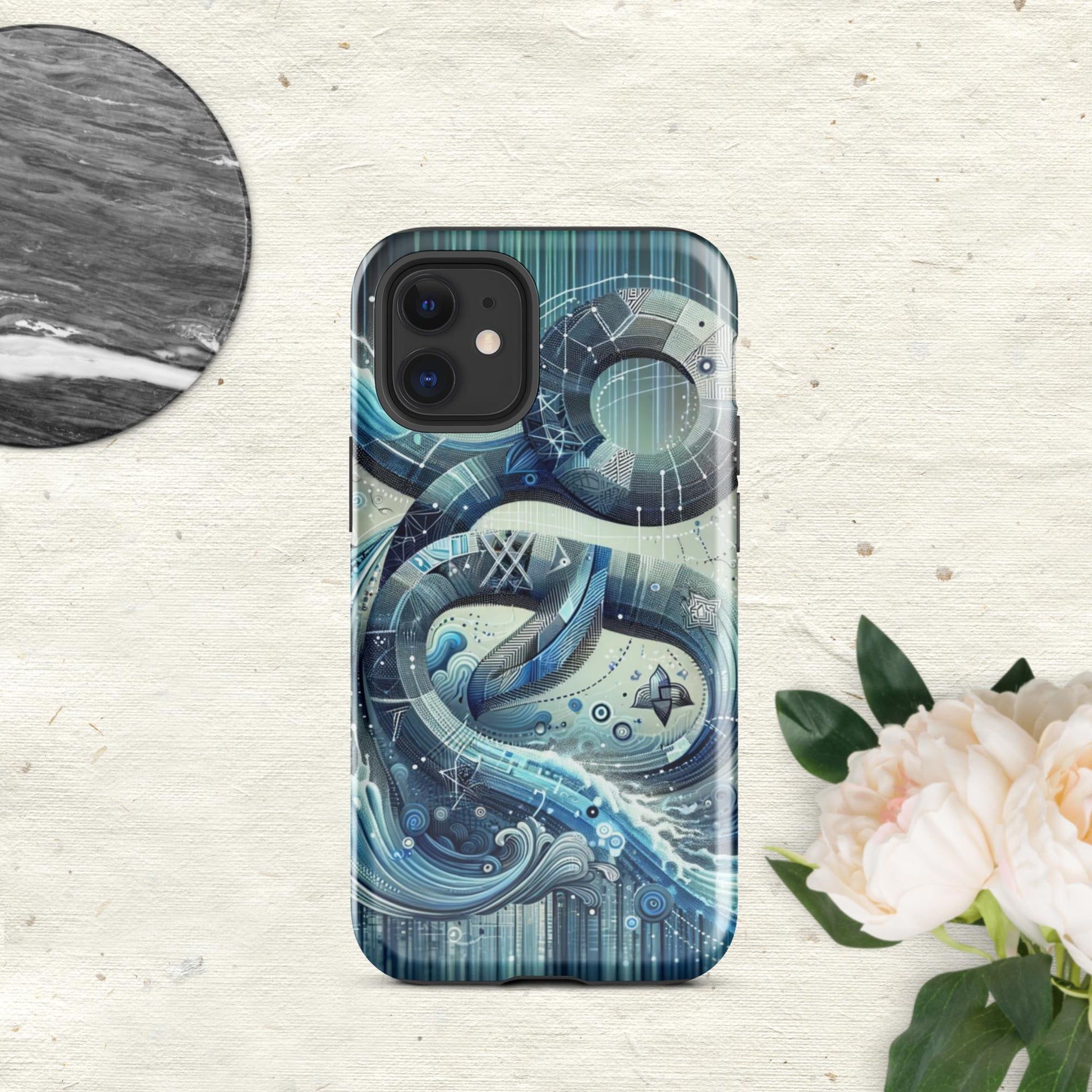 The Hologram Hook Up Glossy / iPhone 12 mini Aquarius Tough Case for iPhone®