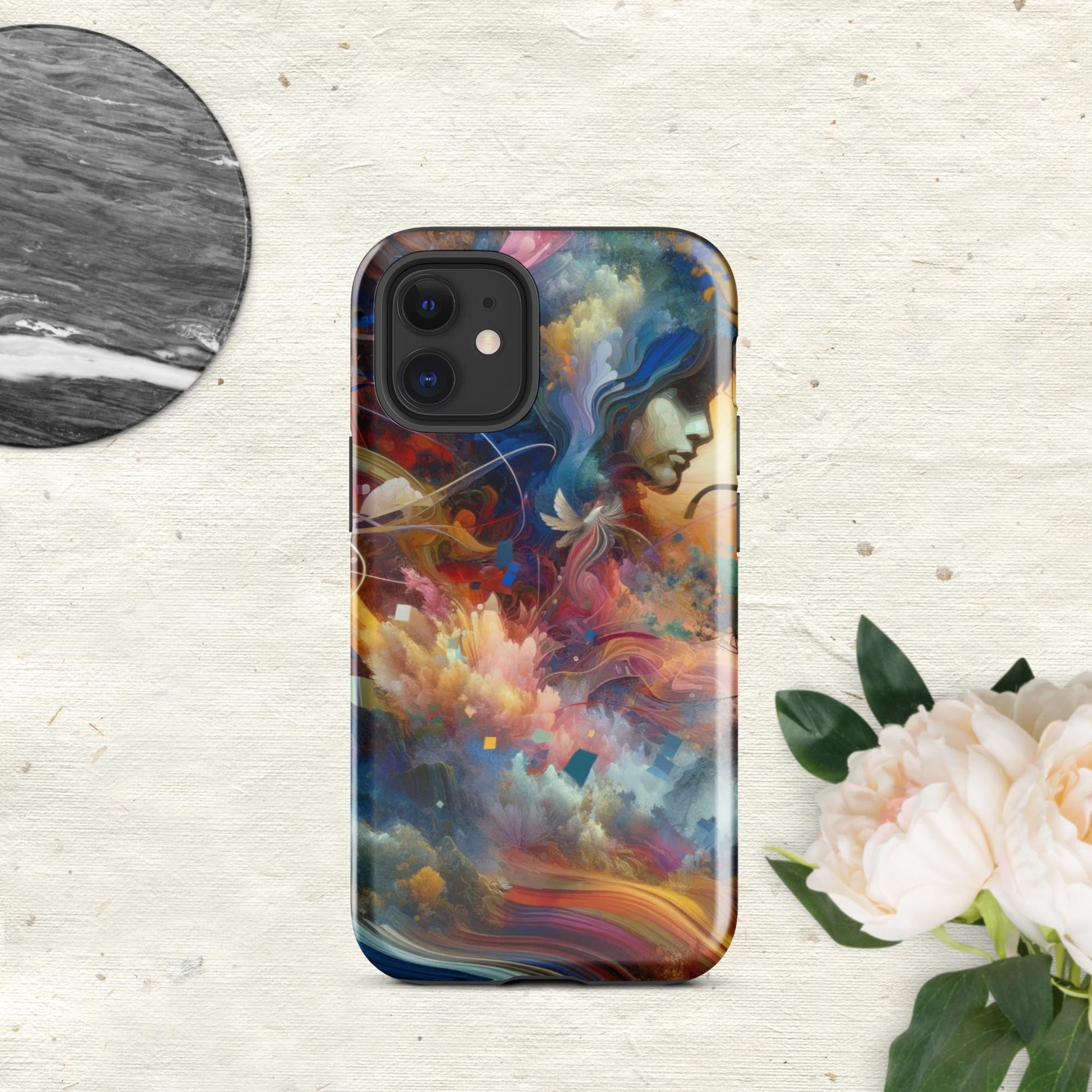 The Hologram Hook Up Glossy / iPhone 12 mini Blossoming Mind Tough Case for iPhone®