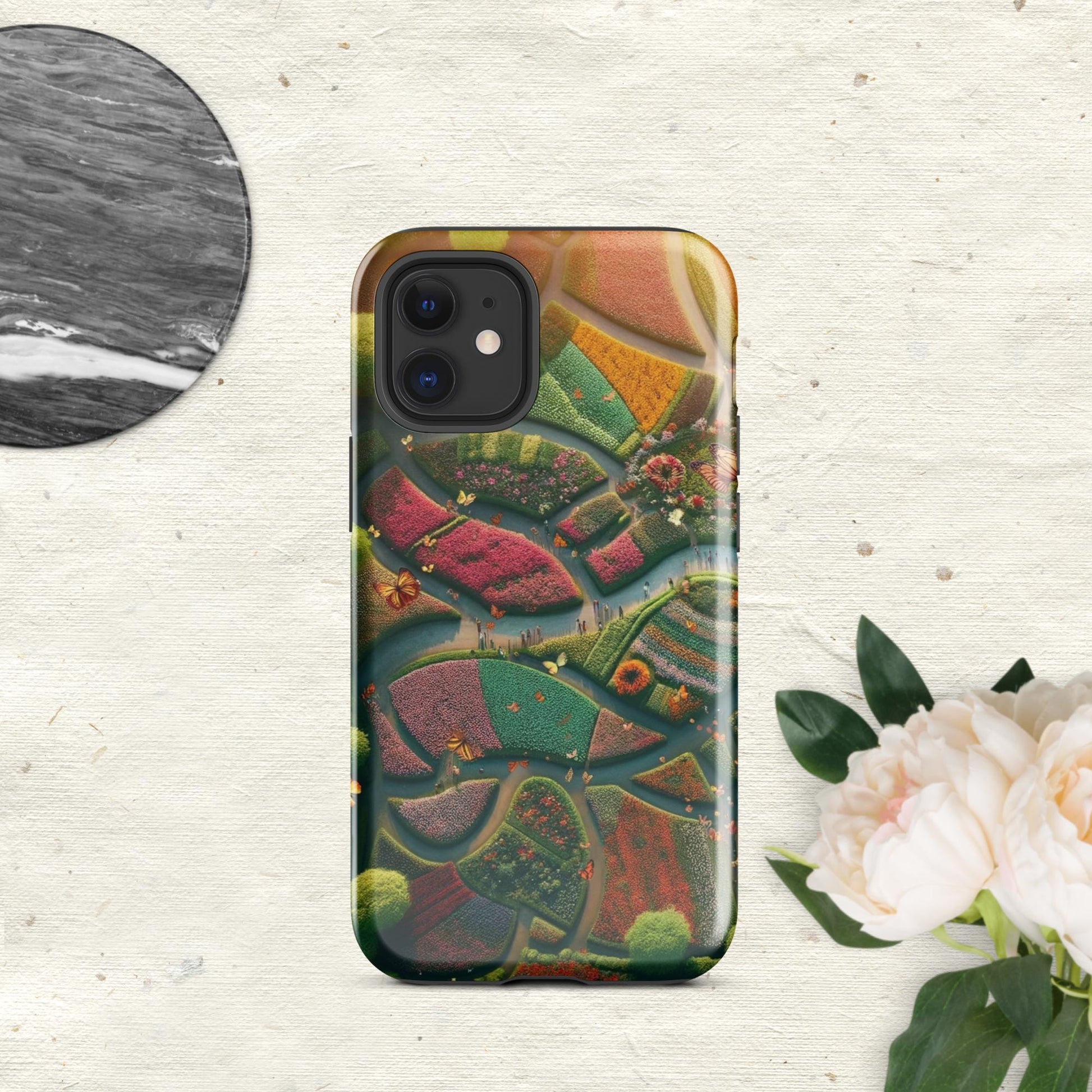The Hologram Hook Up Glossy / iPhone 12 mini Butterfly Landia Tough Case for iPhone®