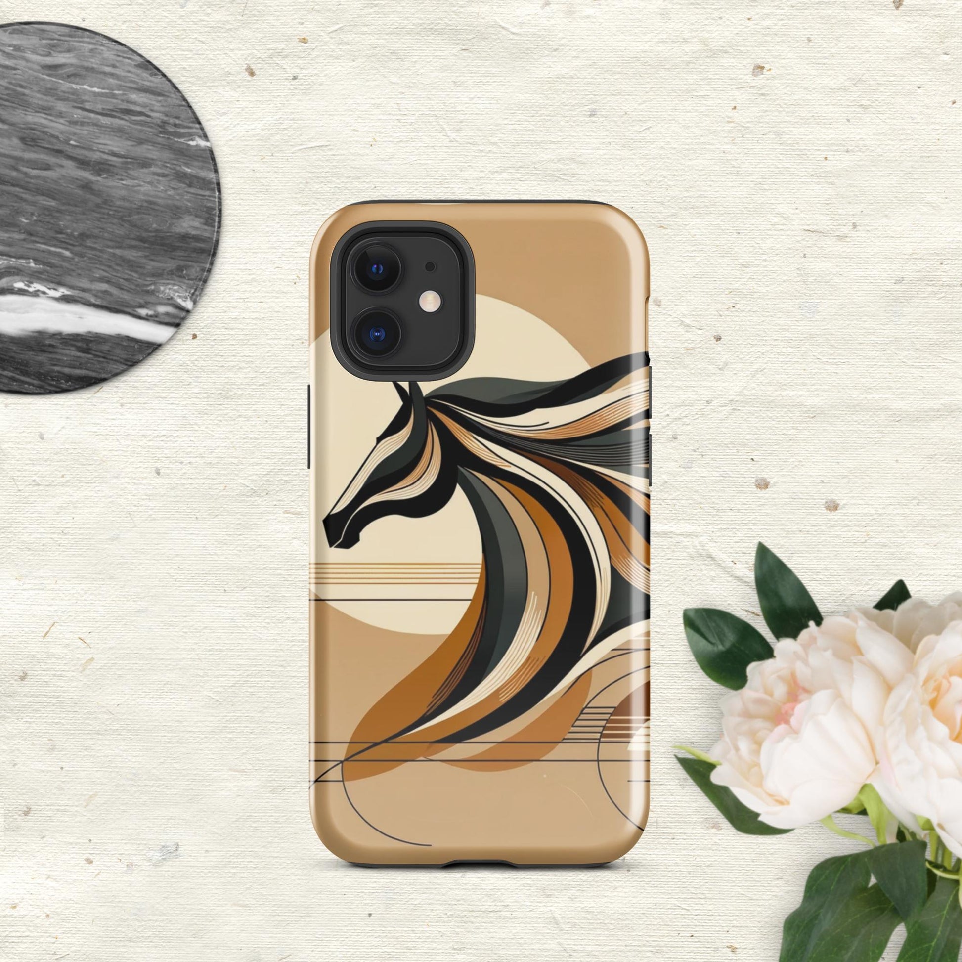 The Hologram Hook Up Glossy / iPhone 12 mini Horse Icon Tough Case for iPhone®