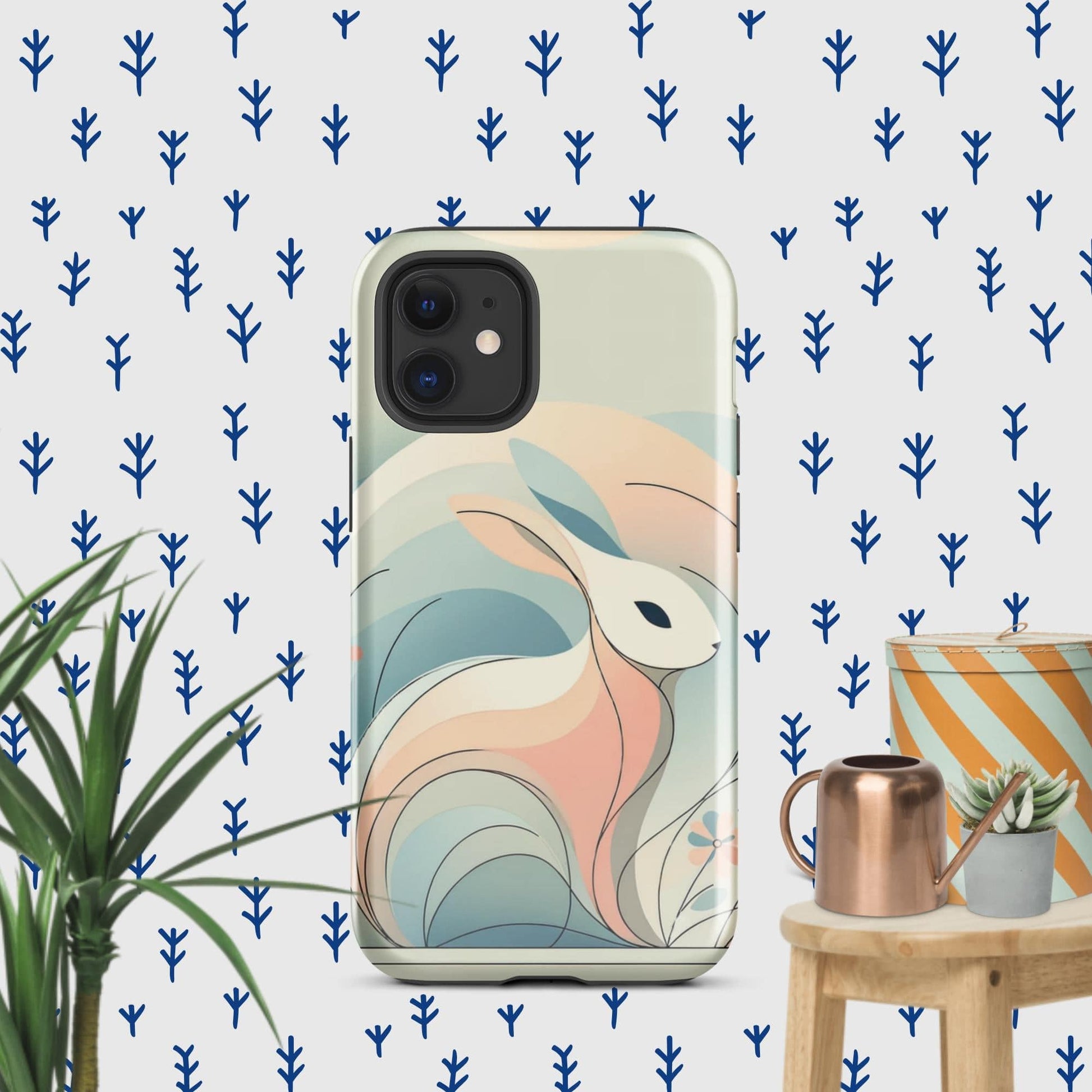 The Hologram Hook Up Glossy / iPhone 12 mini Rabbit Icon Tough Case for iPhone®