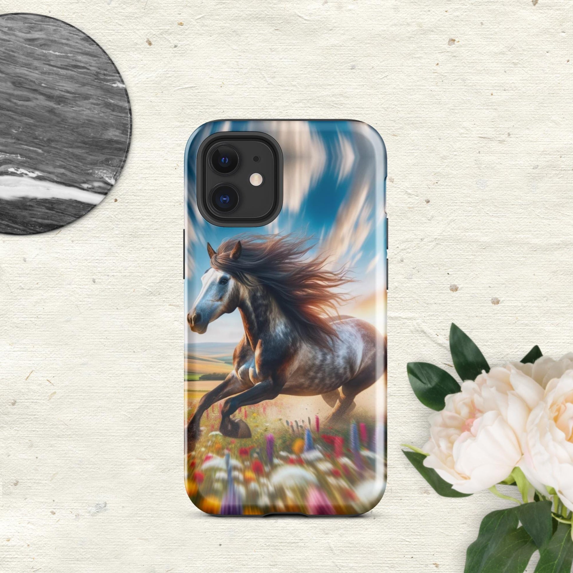 The Hologram Hook Up Glossy / iPhone 12 mini Speed Horse Tough Case for iPhone®