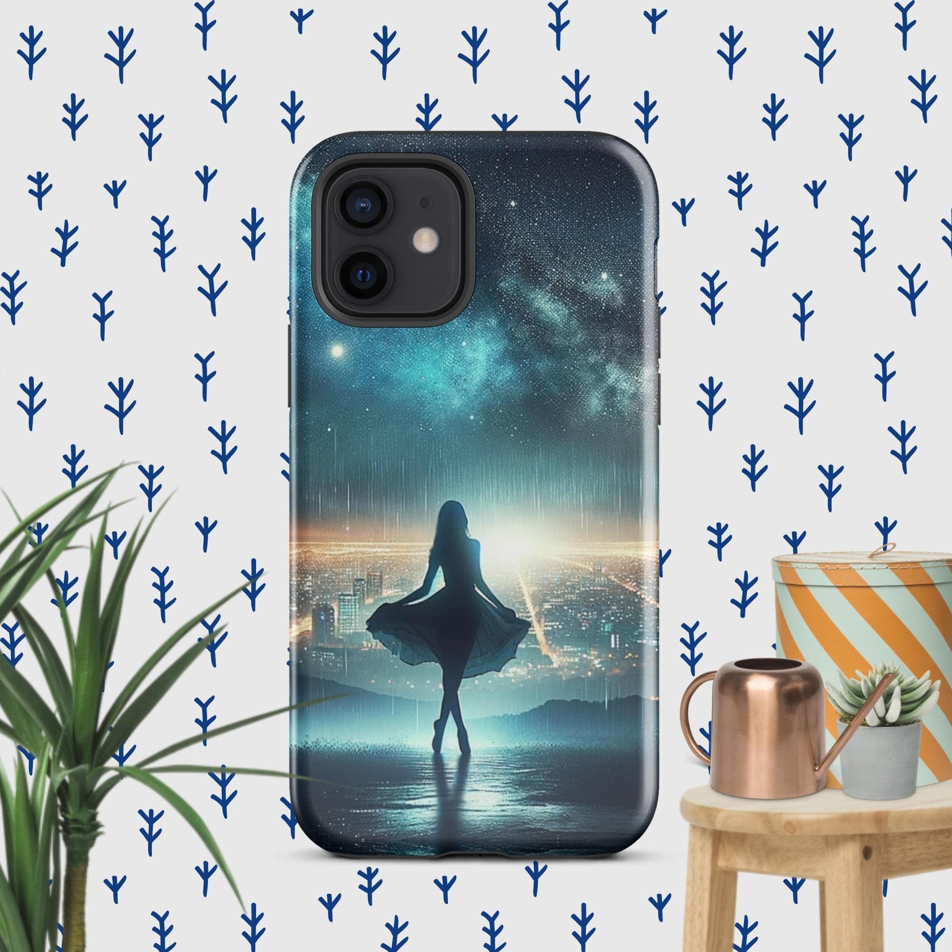 The Hologram Hook Up Glossy / iPhone 12 Night Dance Tough Case for iPhone®